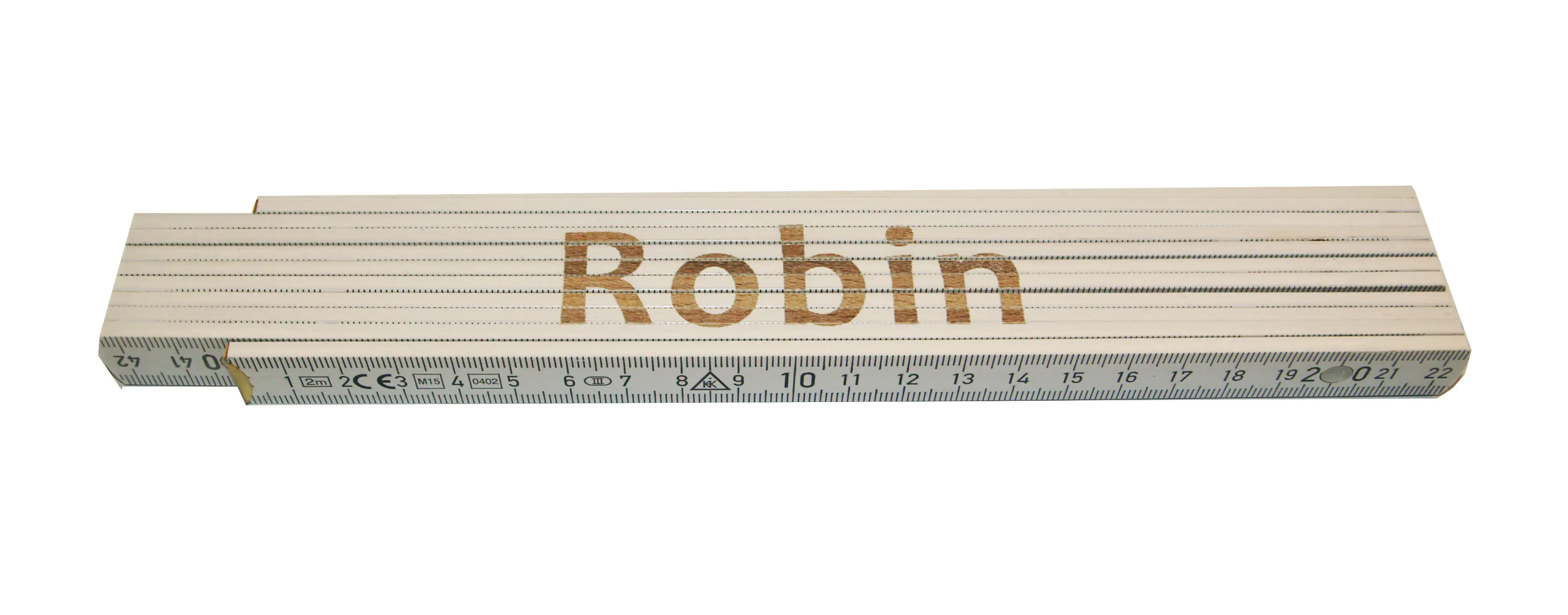 Zollstock Robin 2 m weiß