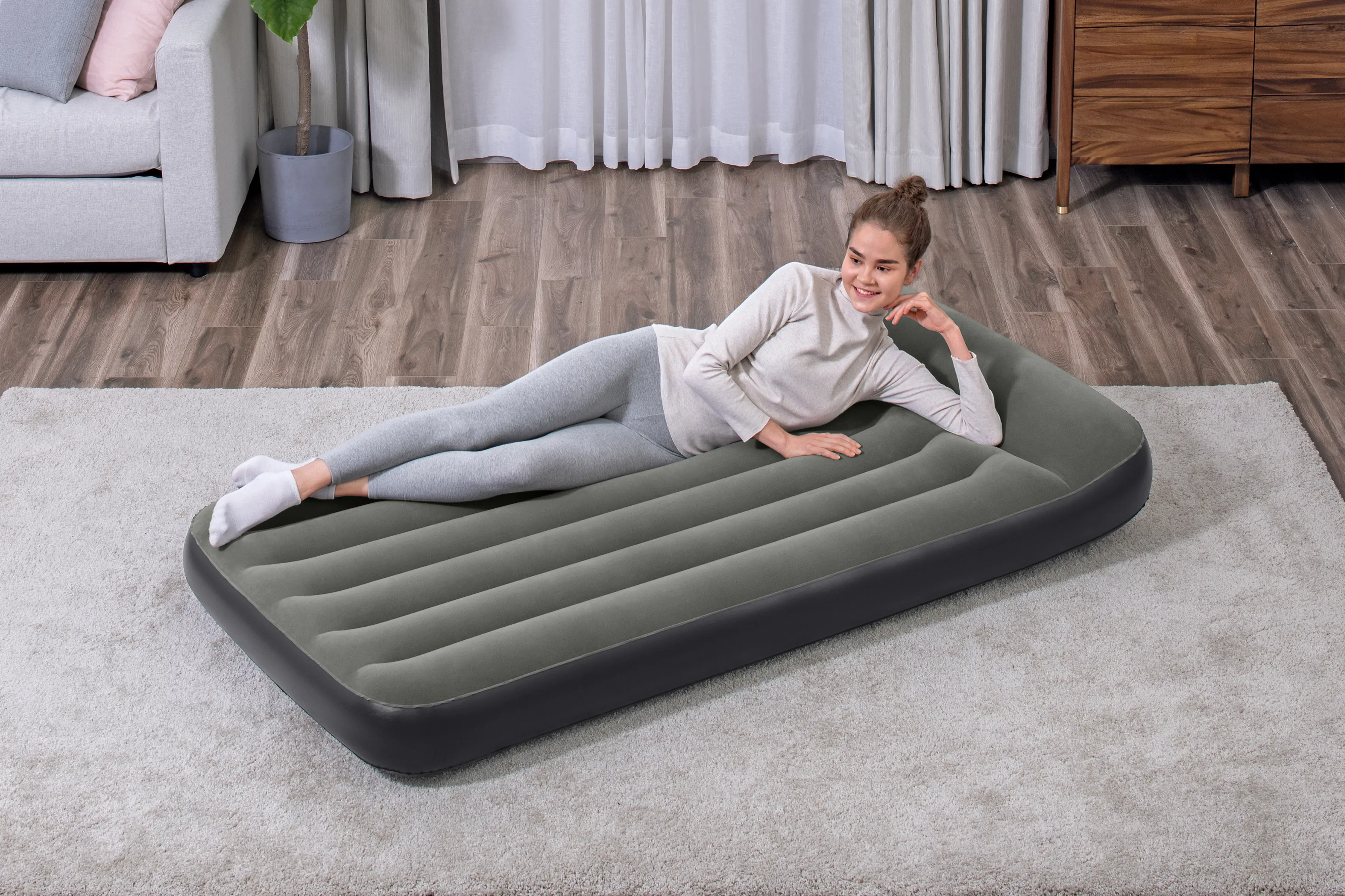 Bestway Luftbett dunkelgrau 188 x 99 x 30 cm Bestway Luftbett dunkelgrau 188 x 99 x 30 cm