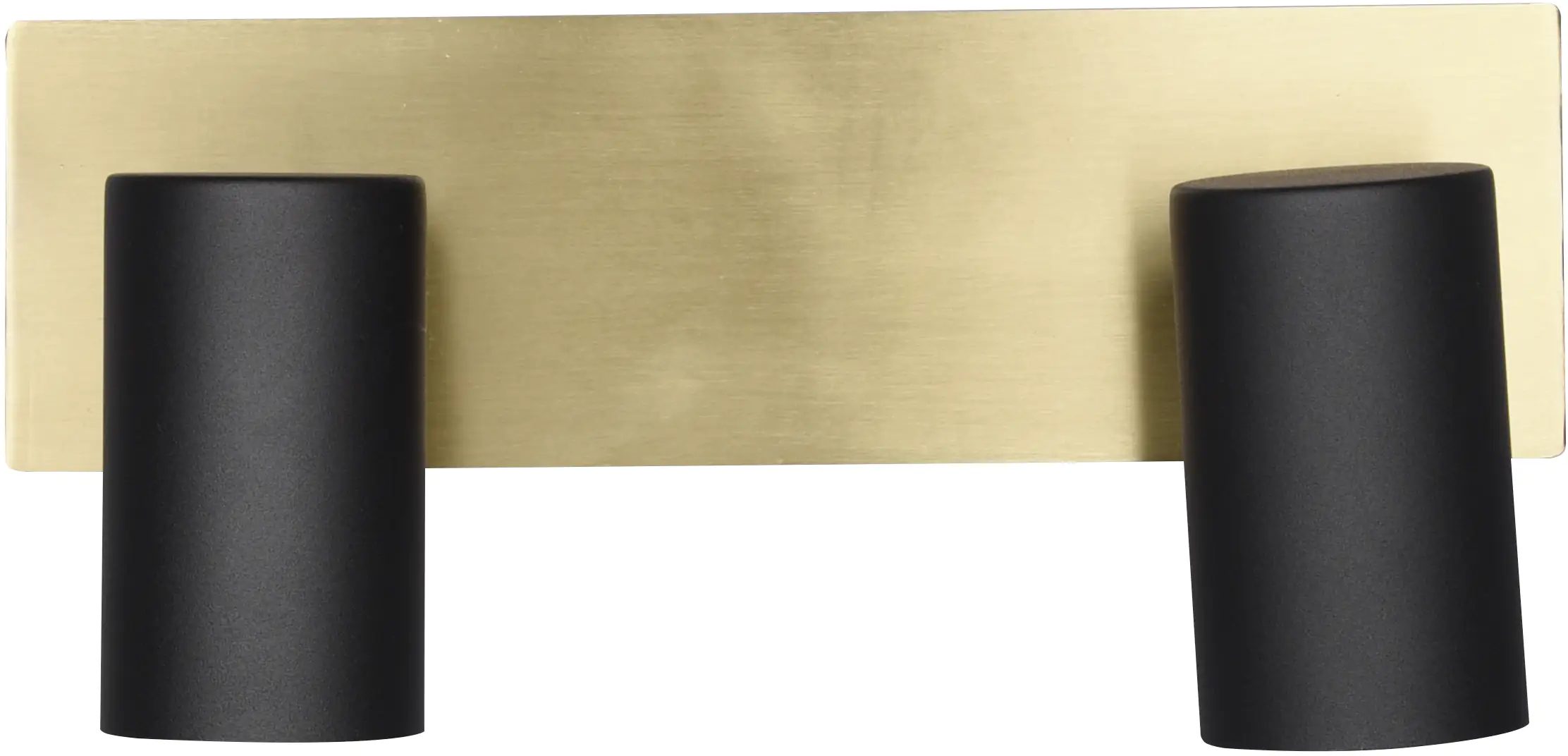 Trio Leuchten 2er Spot Marley schwarz-matt-messing 30 x 9 cm GU10 35 W