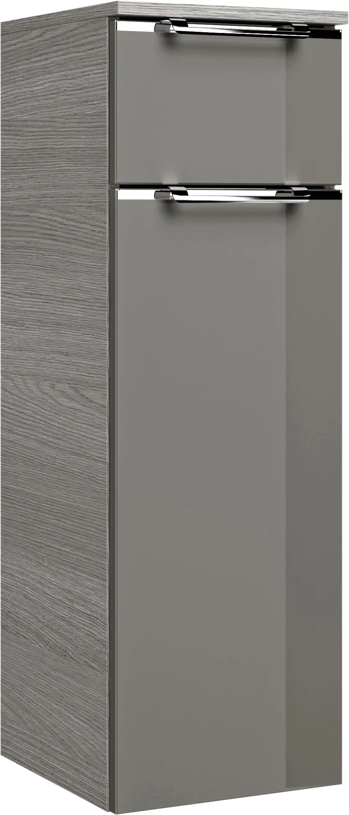 Pelipal Highboard Trentino Beimöbel Glas grau, graphit struktur quer