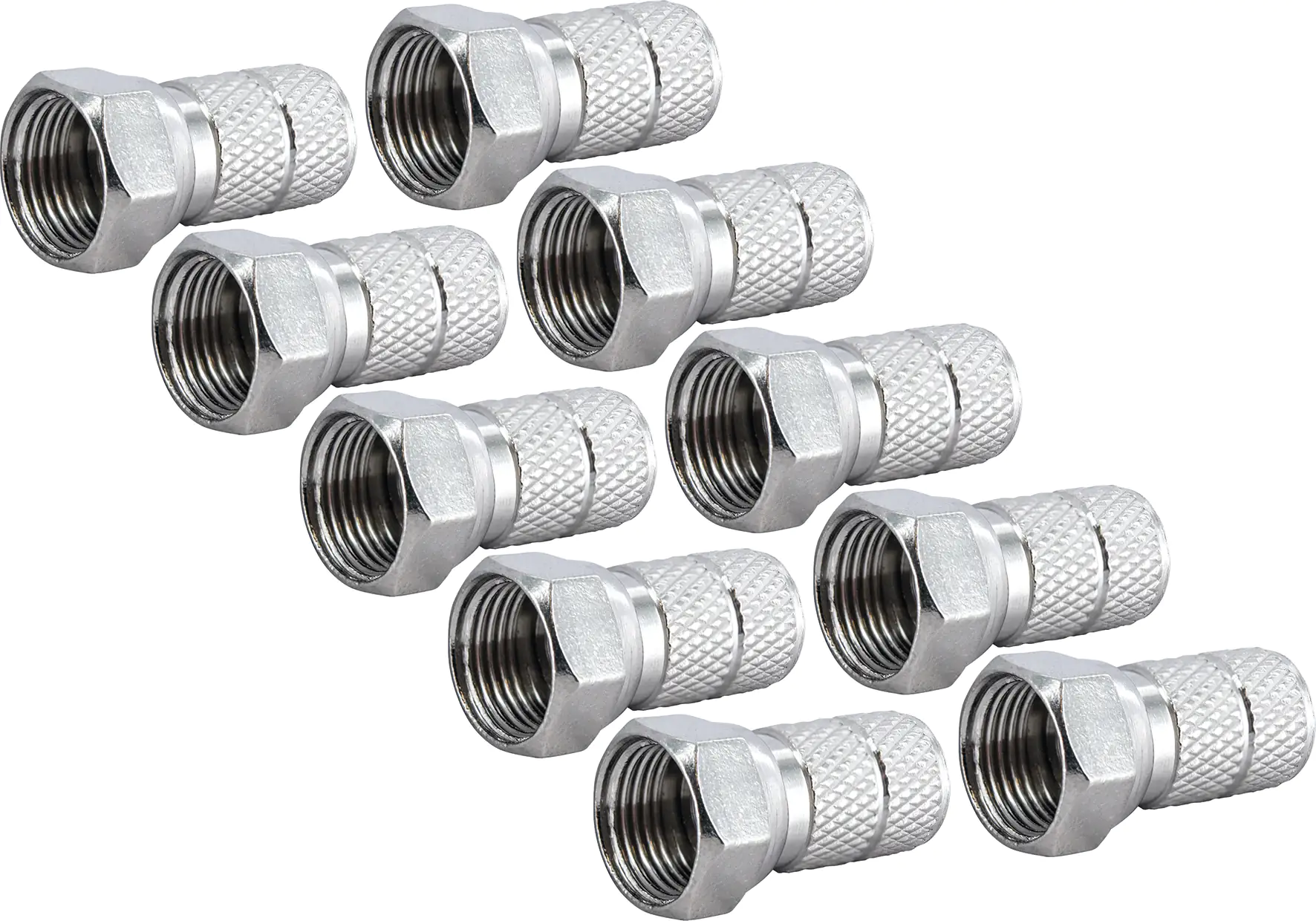 Schwaiger F Stecker FST6510 531 10x F Aufdrehstecker für Kabel mit 6,5mm Durchmesser Schwaiger F Stecker FST6510 531 10x F Aufdrehstecker für Kabel mit 6,5mm Durchmesser