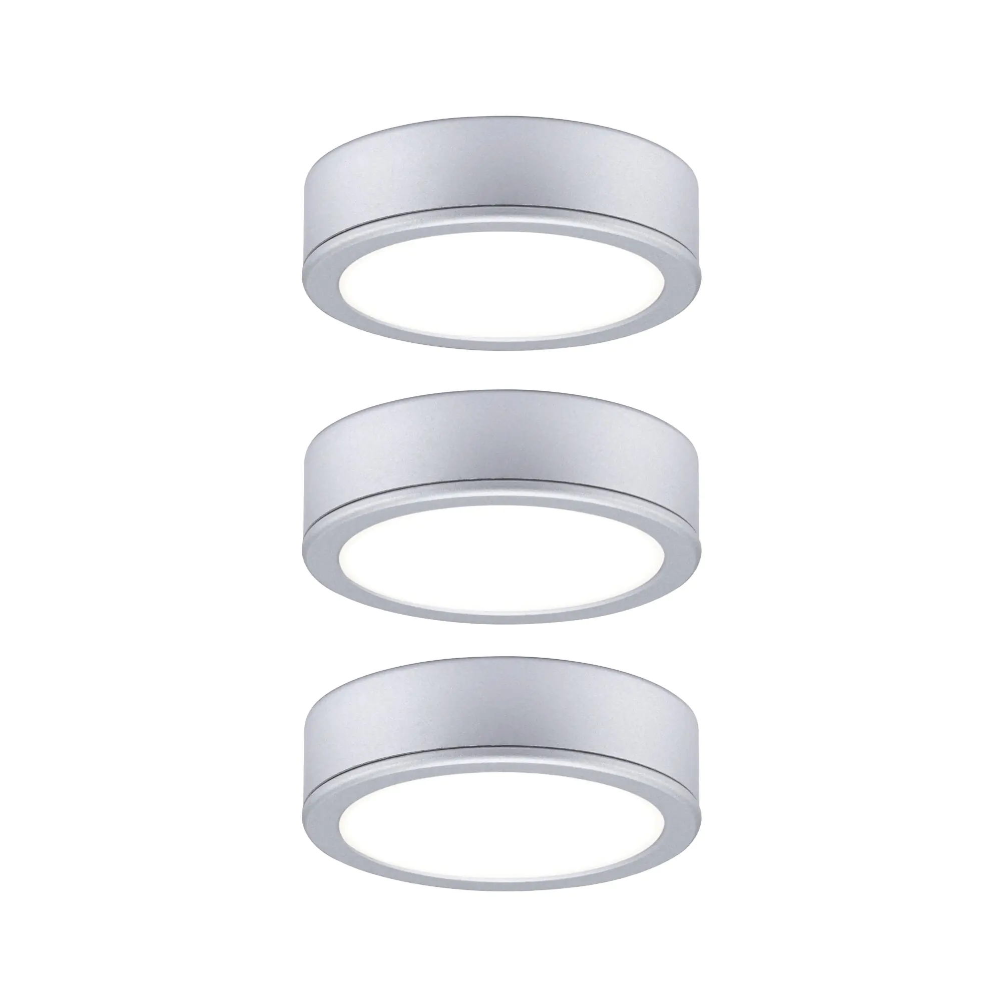 Paulmann LED Unterbauleuchte Pukk chrom matt Ø 6,5 cm TW 3er Set