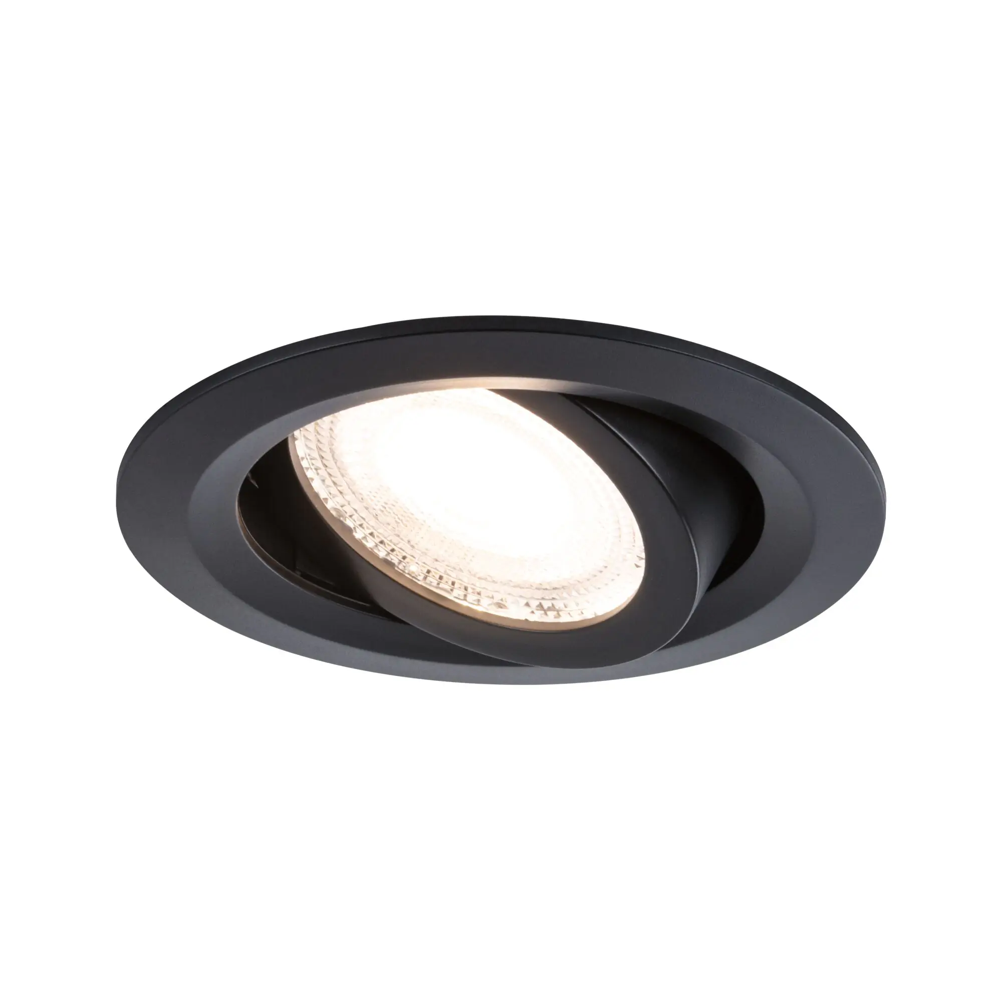 Paulmann LED-Einbauleuchte Fixed 3er Set 574 lm Ø 8,2 cm warmweiß schwarz