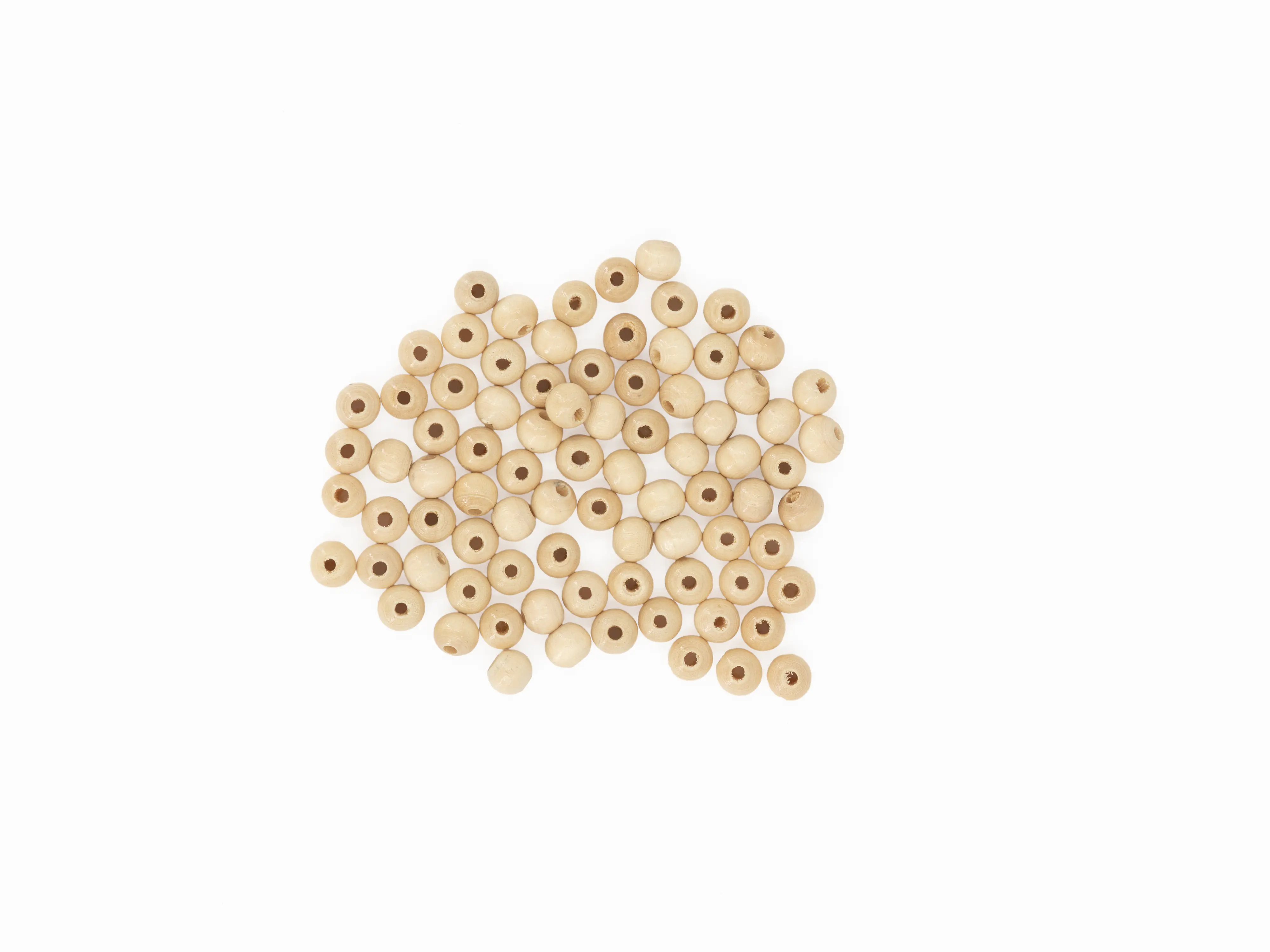 Glorex Holzperle natur 8 mm - 80 Stück