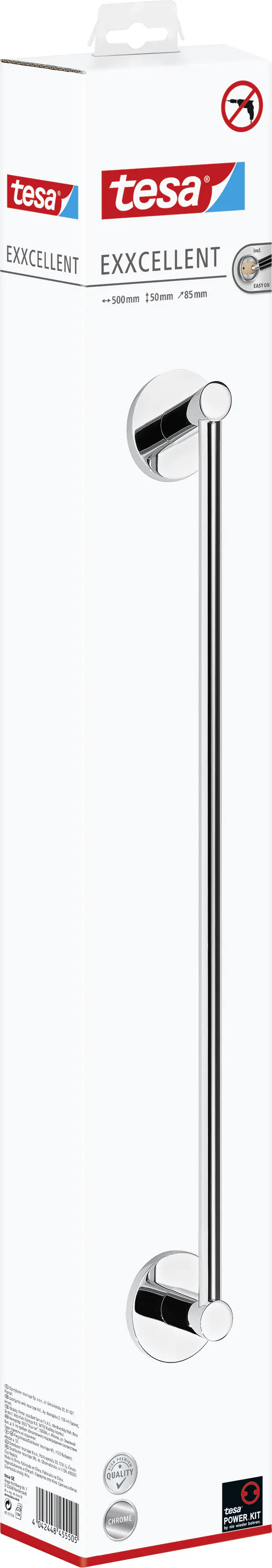 tesa Handtuchstange Exxcellent Metall, chrom, rostfrei
