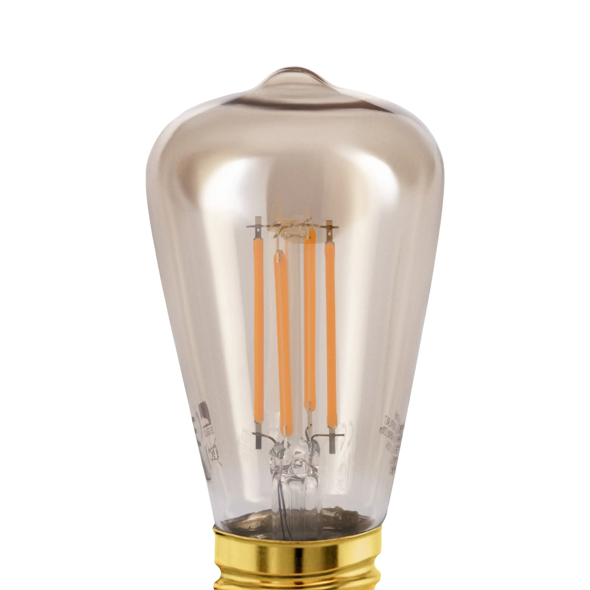 Eglo LED Leuchtmittel ST48 E27 Edisonform 4 W warmweiß amber