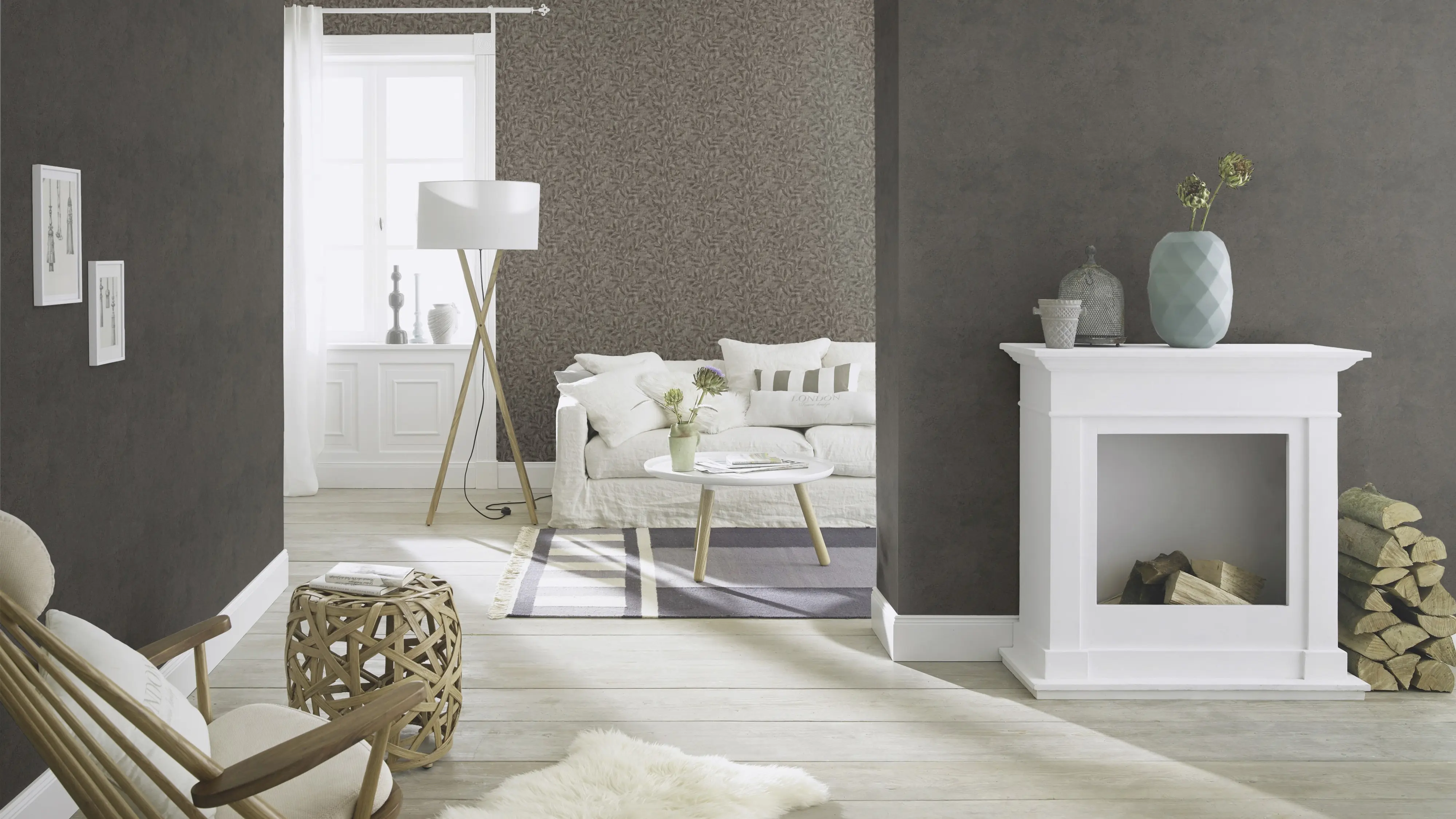 Rasch Vliestapete 315059 Braun-Dunkelbraun Muster & Motive 10,05 m x 0,53 m