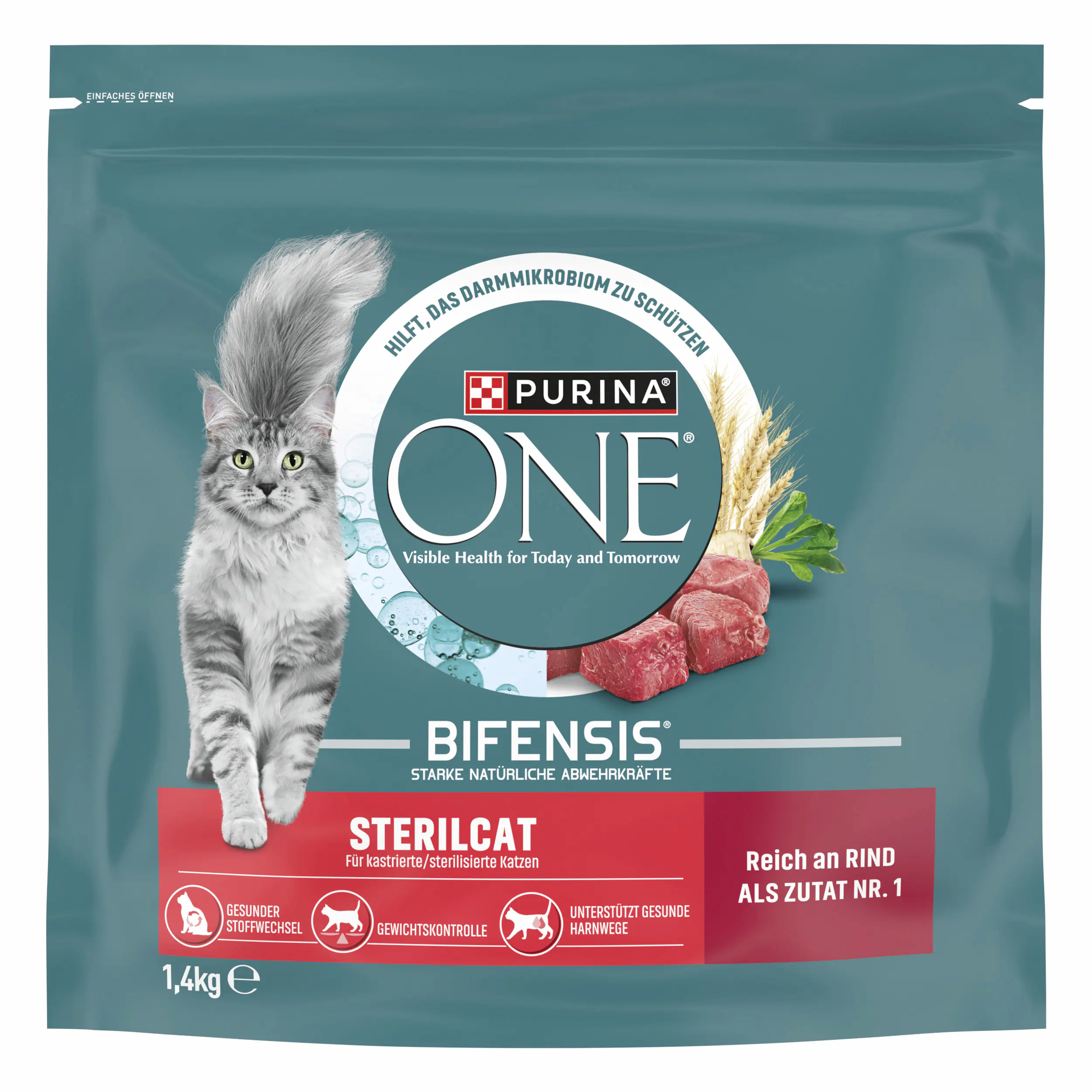 Purina One Sterilcat reich an Rind 1,4 kg