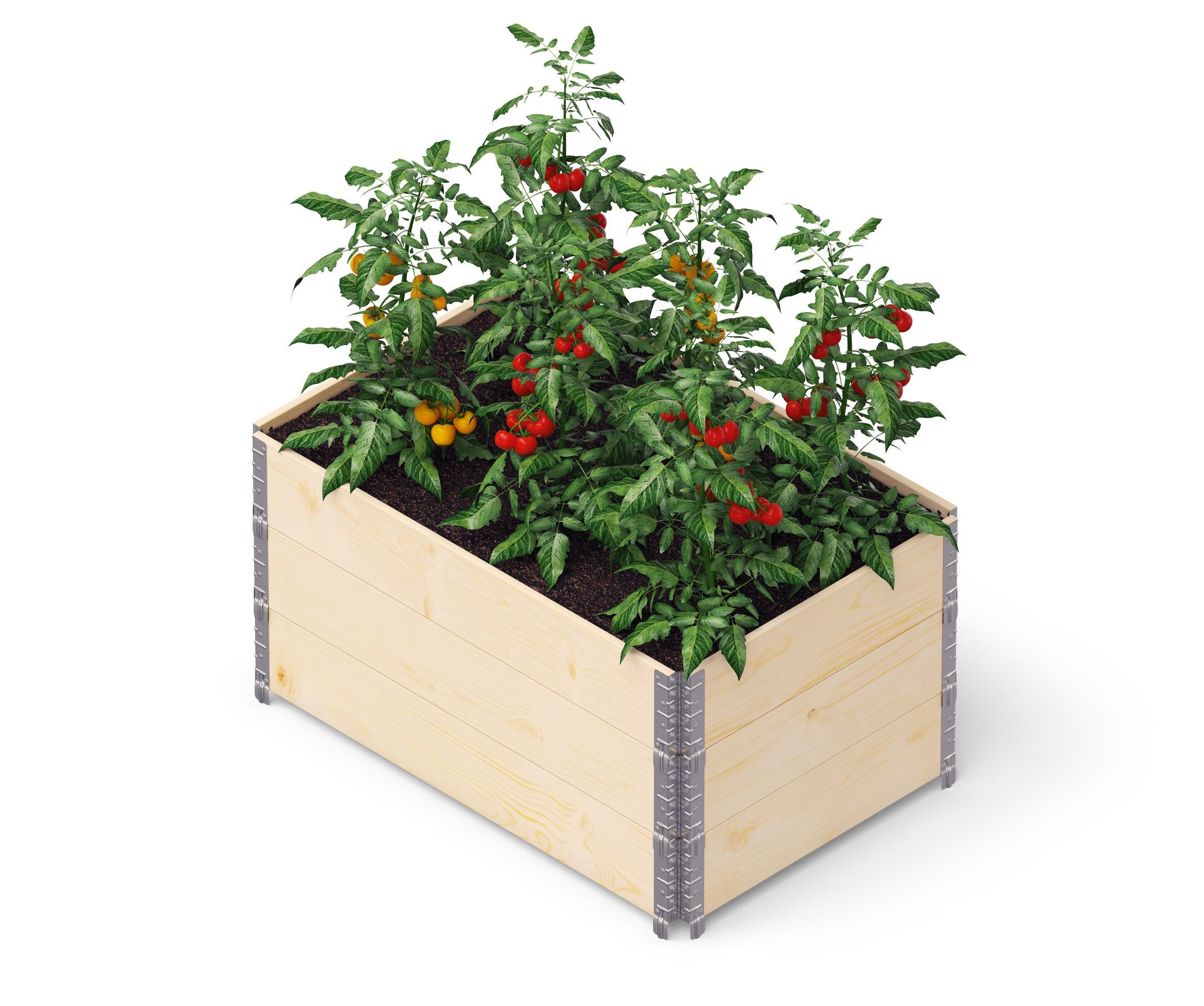 Upyard Palettenrahmen Hochbeet 3erSet 120 x 80 cm kaufen Globus Baumarkt