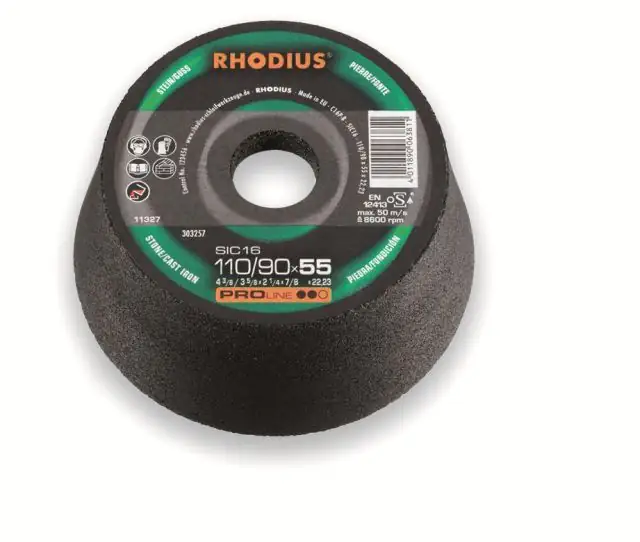 Rhodius Schleiftopf SIC60 K60 Ø 110 mm Bohrung 22,23 mm