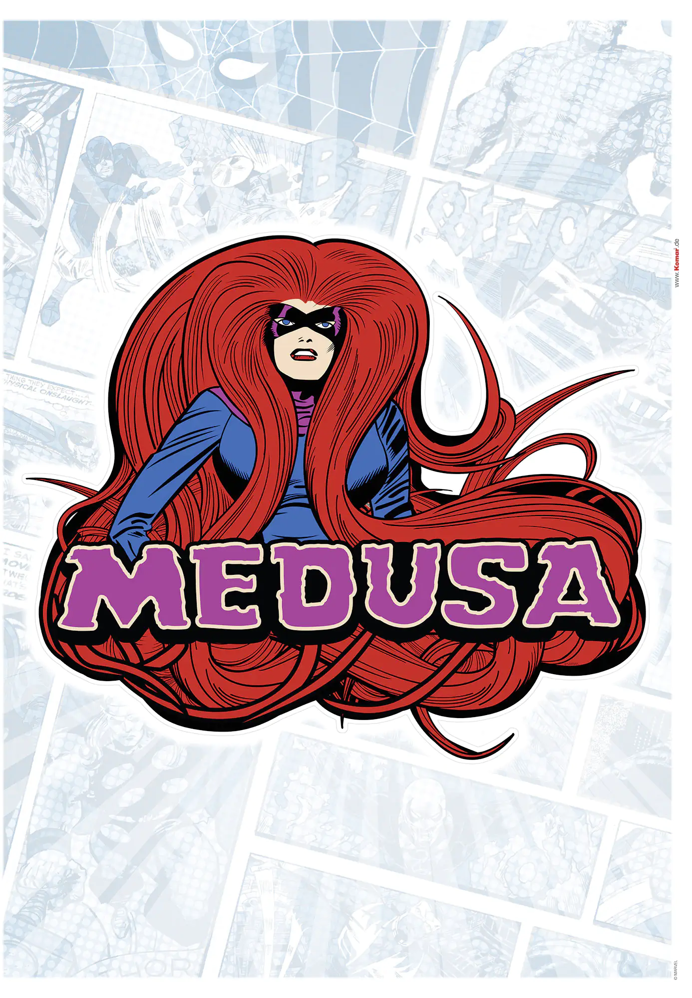 Komar Dekosticker Medusa Classic 50 x 70 cm Komar Dekosticker Medusa Classic 50 x 70 cm