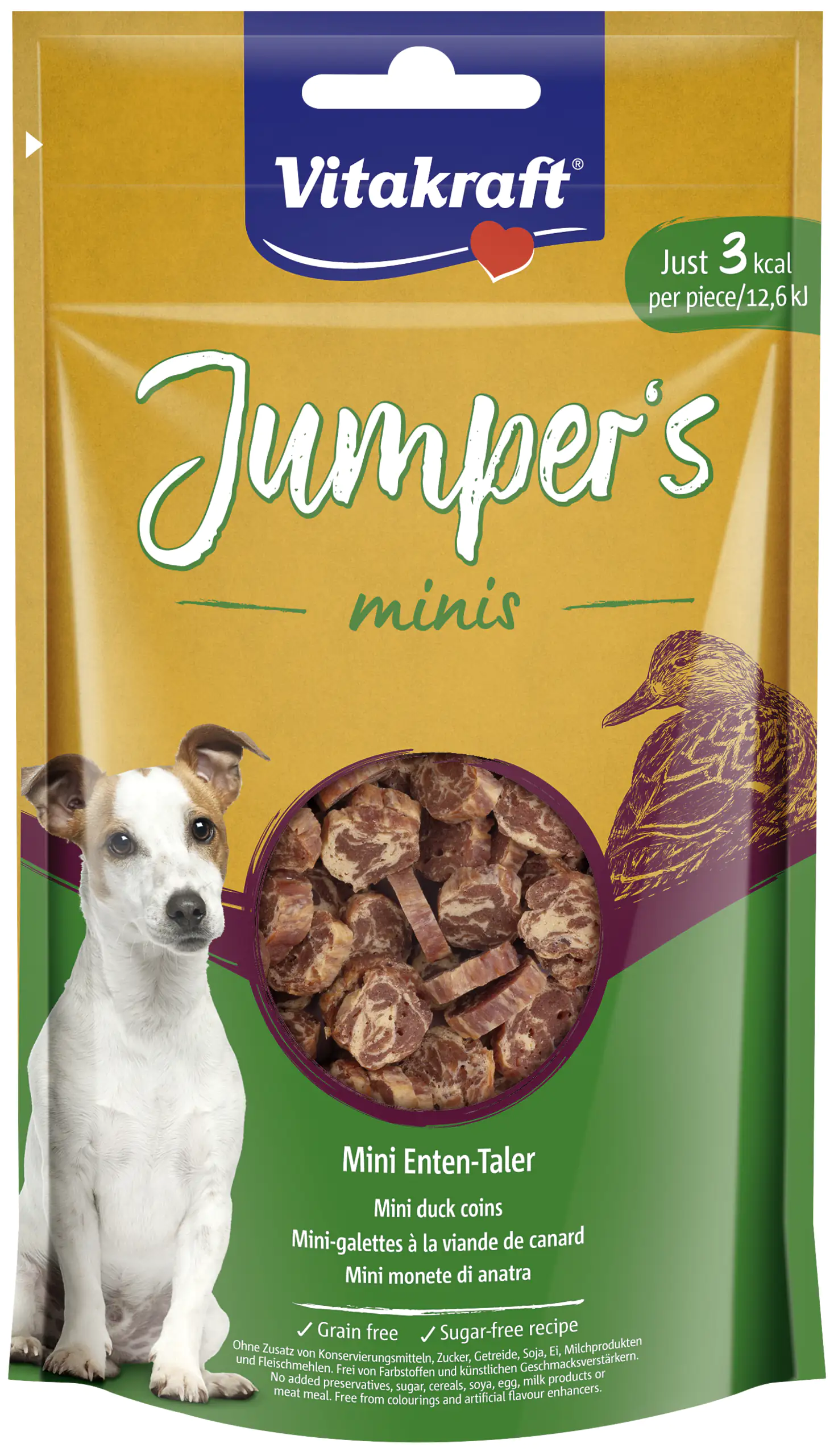 4008239596055 Vitakraft Hundesnack Jumpers minis DuckCoins 80 g