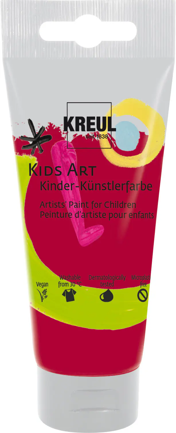 Kreul Kids Art Kinder-Künstlerfarbe rubinrot Tube 75 ml