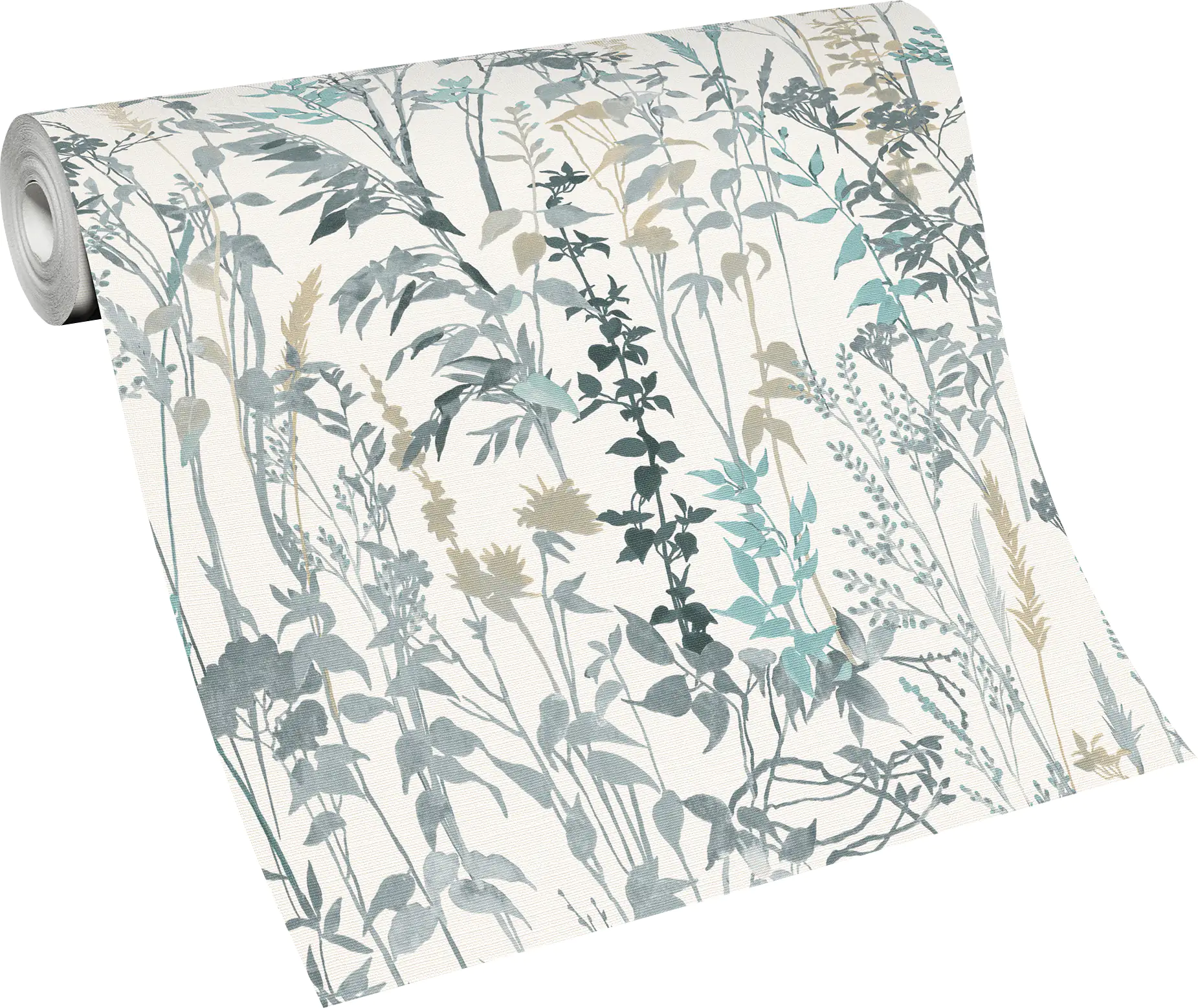 Erismann Vliestapete 10258-18 Casual Chic, Floral türkis, 10,05 x 0,53 m