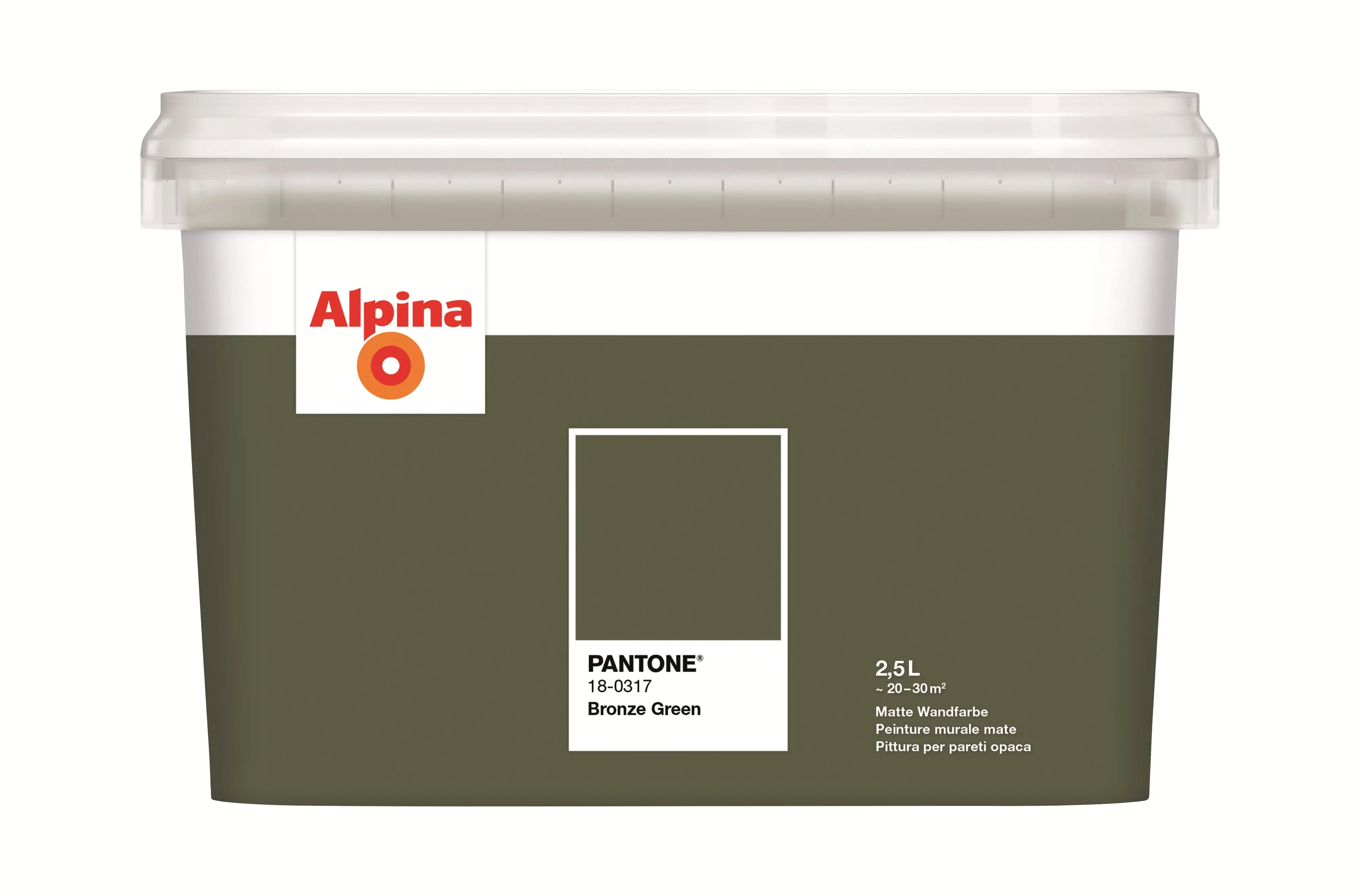 Alpina Wandfarbe Pantone matt bronze green 2,5 L