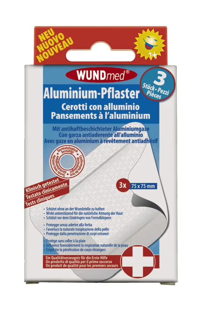 Wundmed Aluminiumpflaster 75 x 75 mm