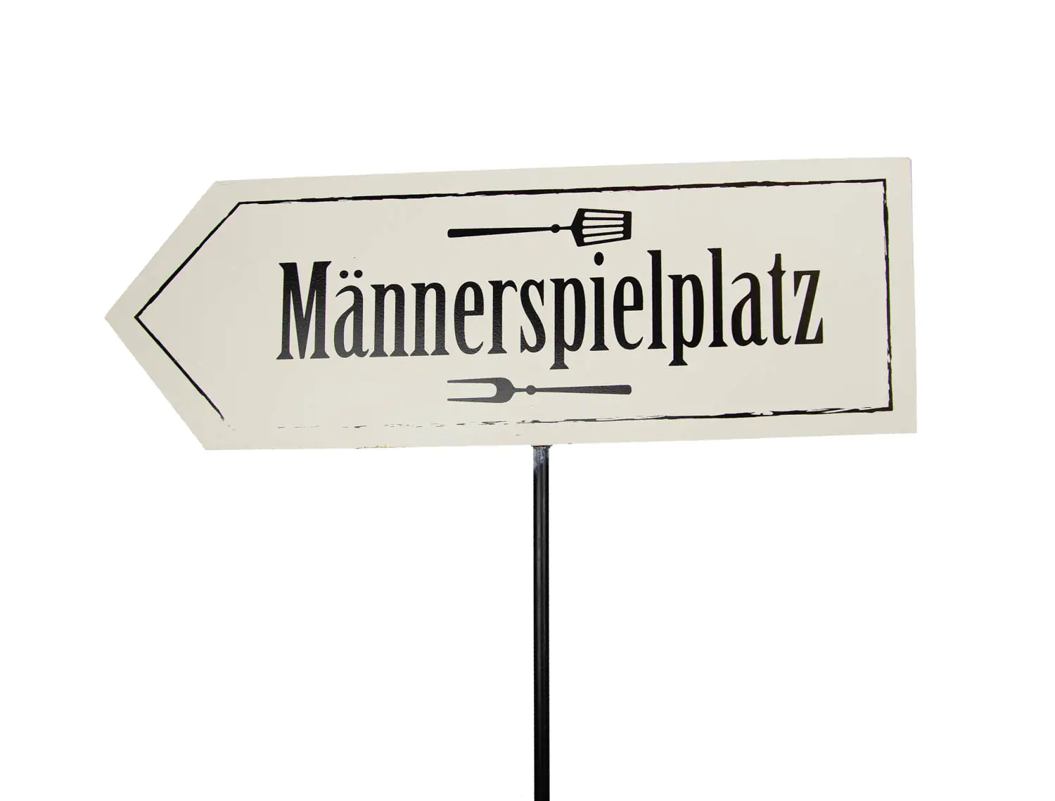 Riffelmacher Dekostecker Männerspielplatz 40 x 25/100 cm