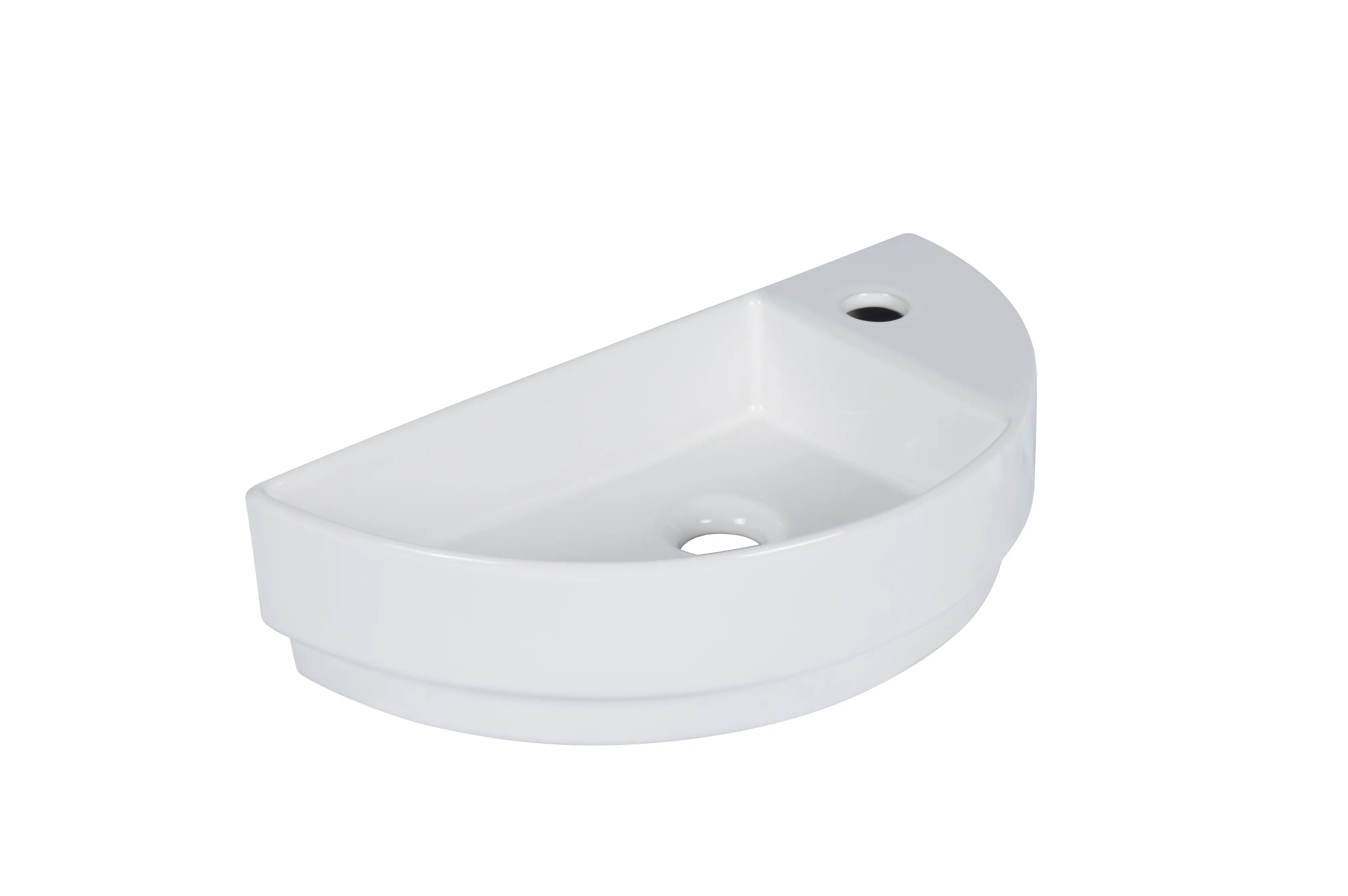 Primaster Waschbecken Keramik Luna 46 x 23 cm weiß