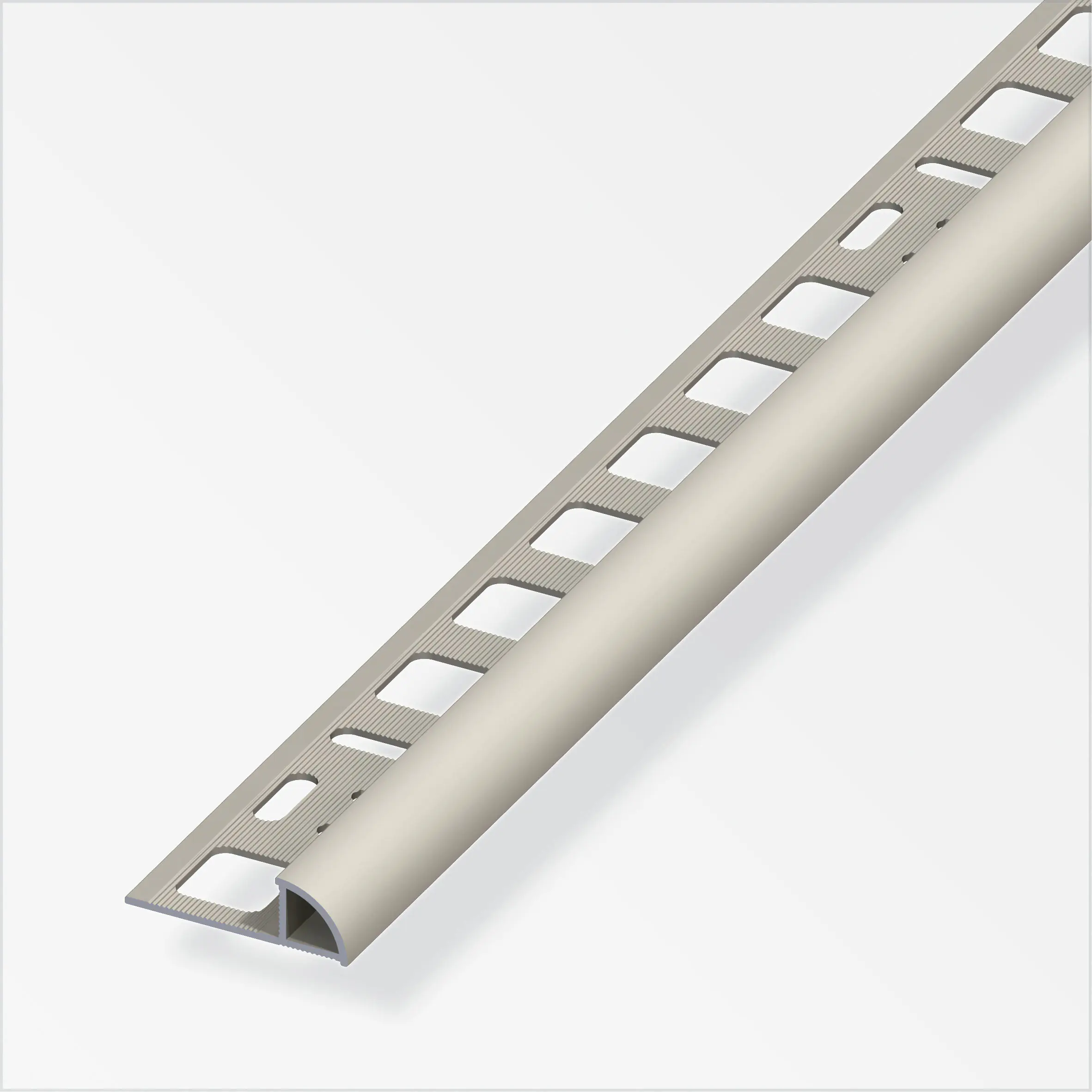 alfer Viertelkreisprofil Aluminium eloxiert titan