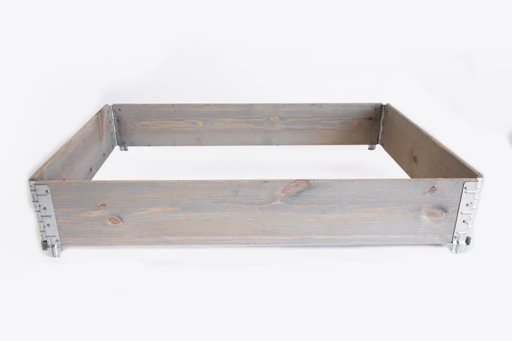 Upyard Beetrahmen Holz 80 x 60 cm grau