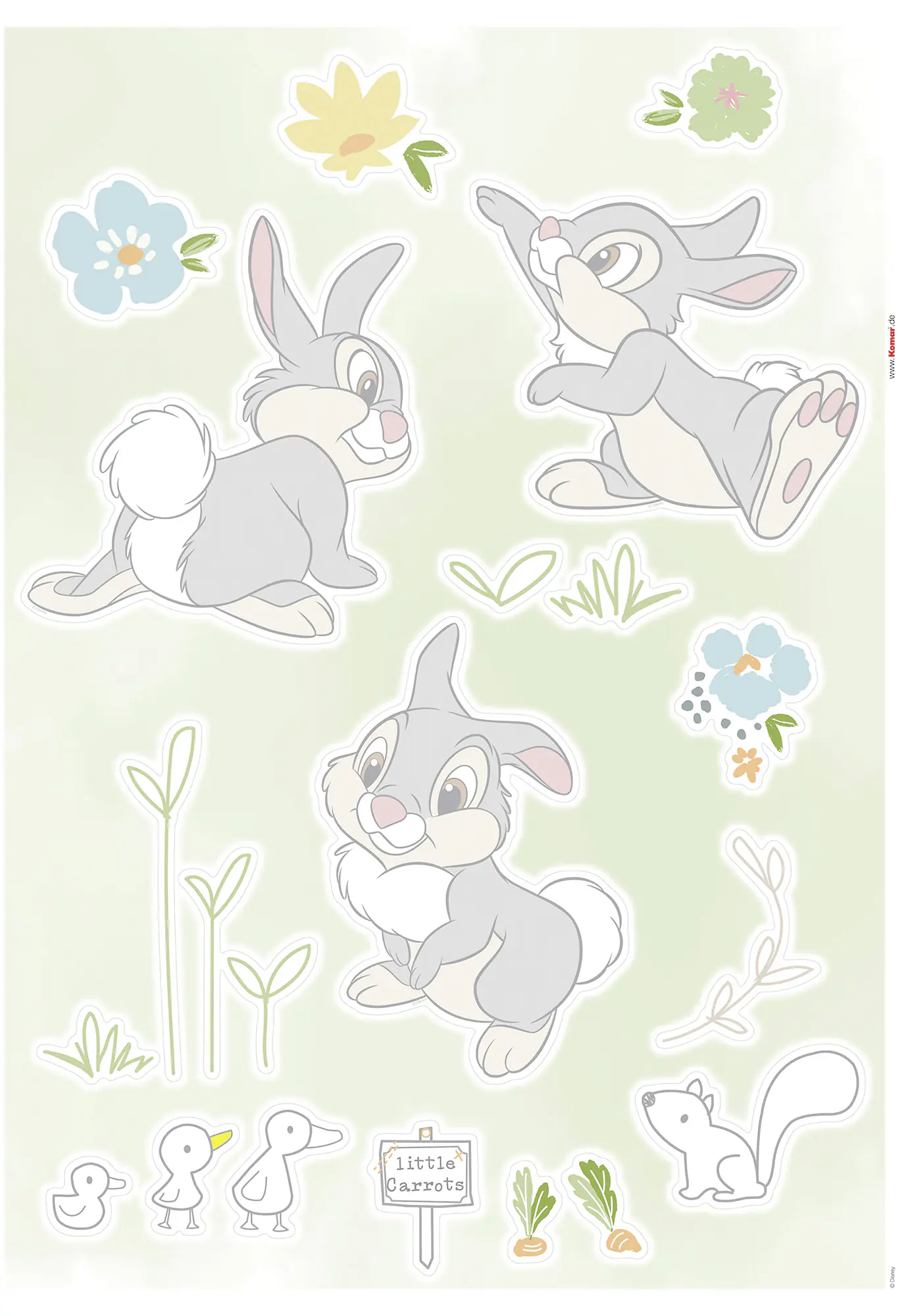 Komar Dekosticker Thumper Garden 50 x 70 cm  