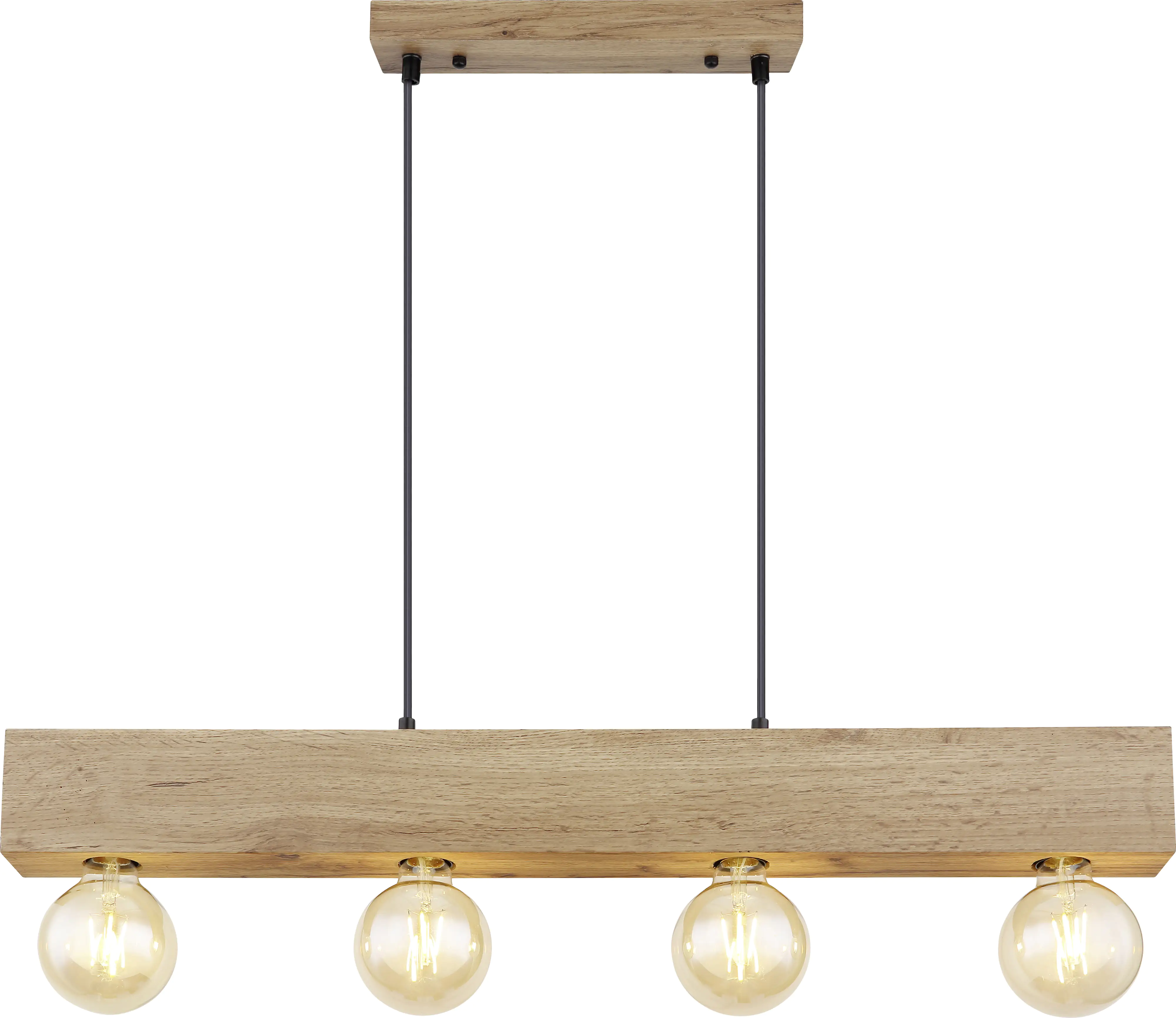 Globo Hängeleuchte Erna schwarz-braun 80 x 6 cm E27, max. 60 W Globo Hängeleuchte Erna schwarz-braun 80 x 6 cm E27, max. 60 W