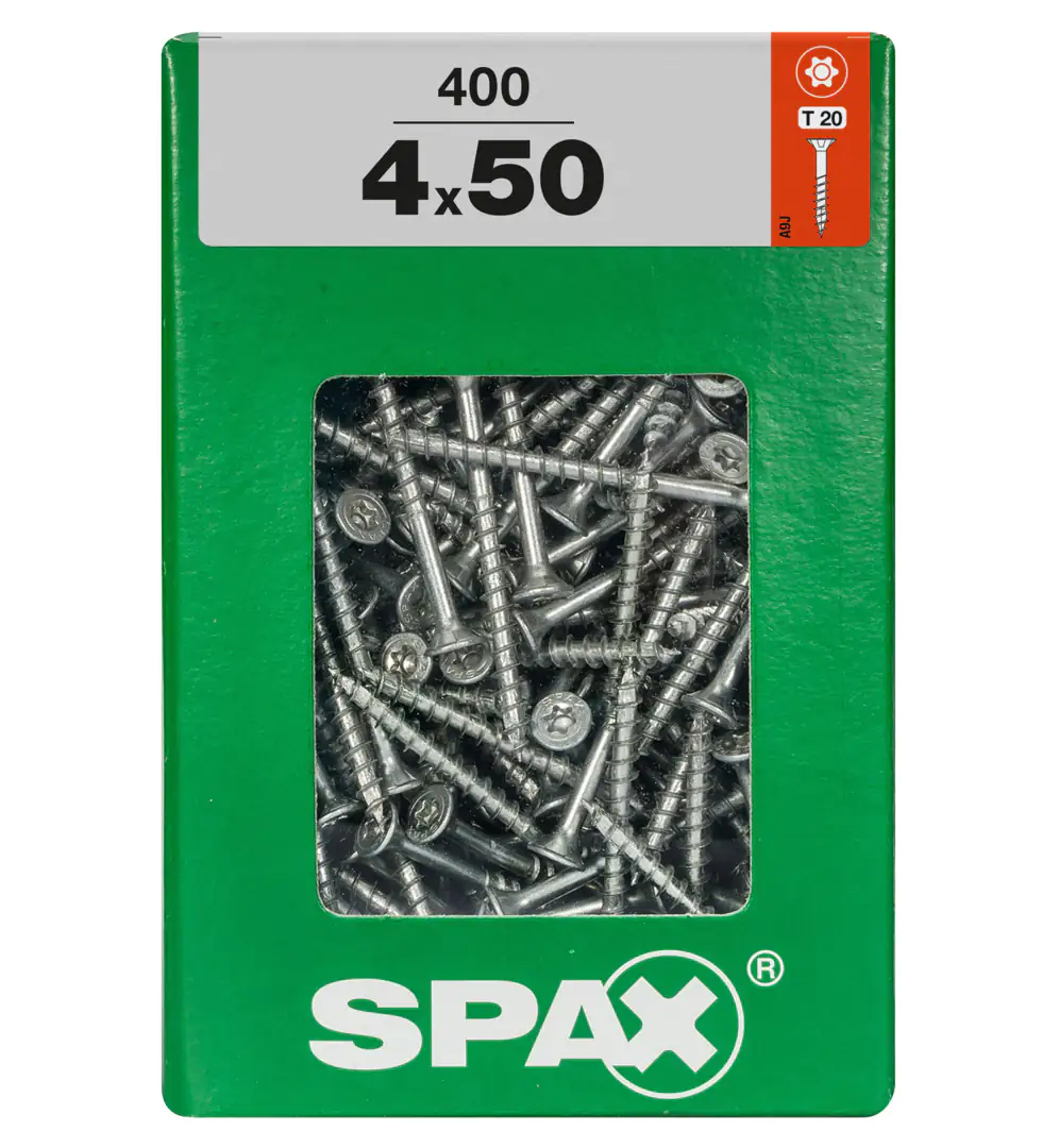 Spax Universalschrauben 4.0 x 50 mm TX 20 - 400 Stk. Spax Universalschrauben 4.0 x 50 mm TX 20 - 400 Stk.