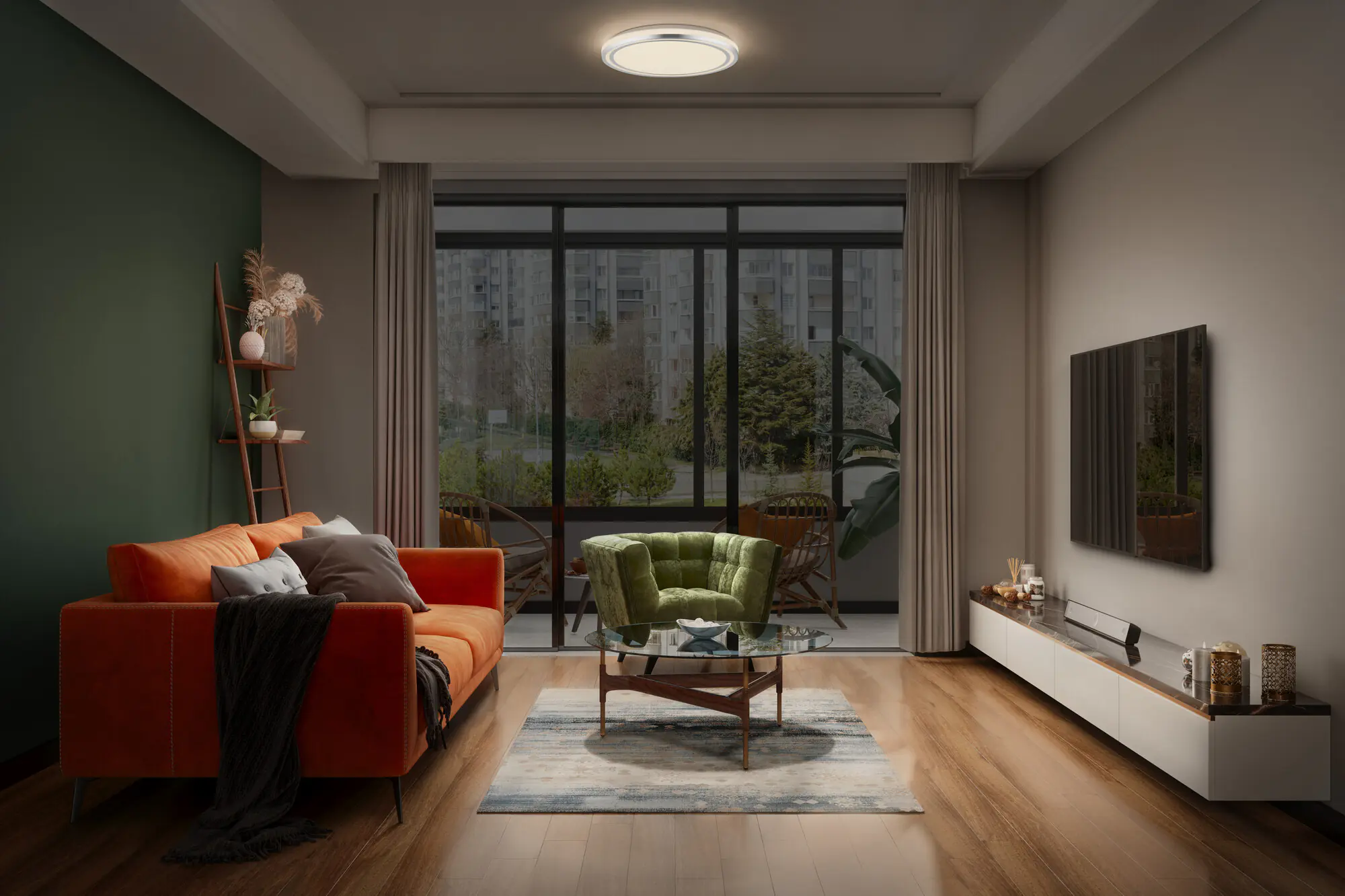 Osram LED Deckenleuchte Orbis Helman 48,5 cm 36W weiß und silber Osram LED Deckenleuchte Orbis Helman 48,5 cm 36W weiß und silber