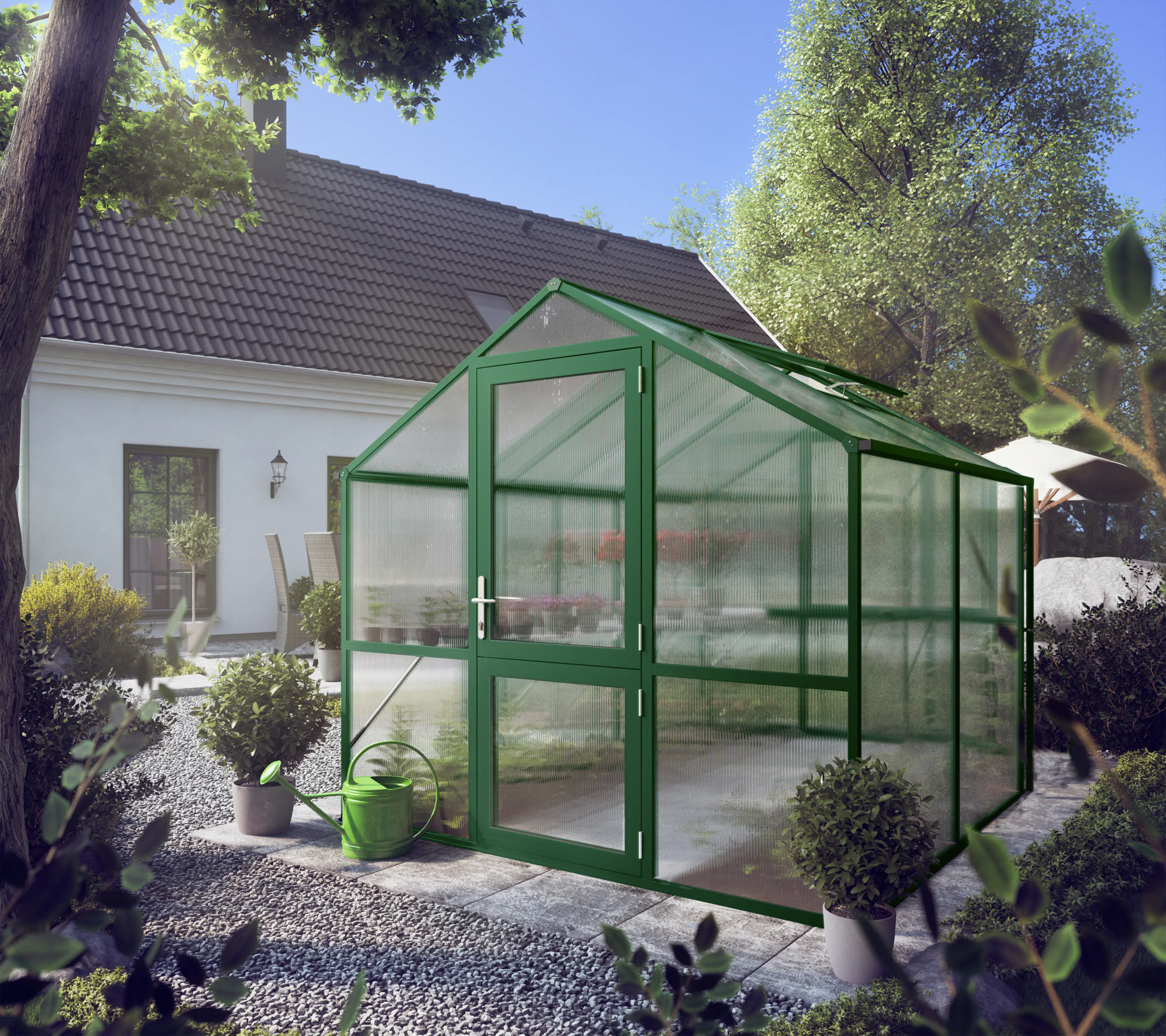 KGT Alu-Gewächshaus Rose II 233 x 217 cm