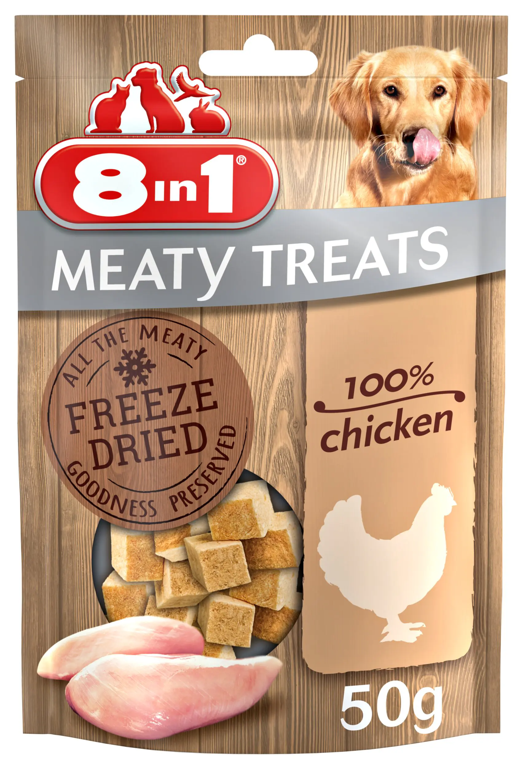 8in1 Meaty Treats mit 100% Huhn 50 g