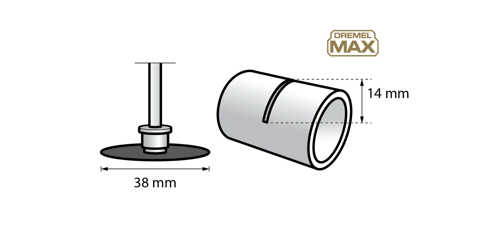Dremel Max Trennscheibe Metall Ø 38 mm Premium SC456DM 