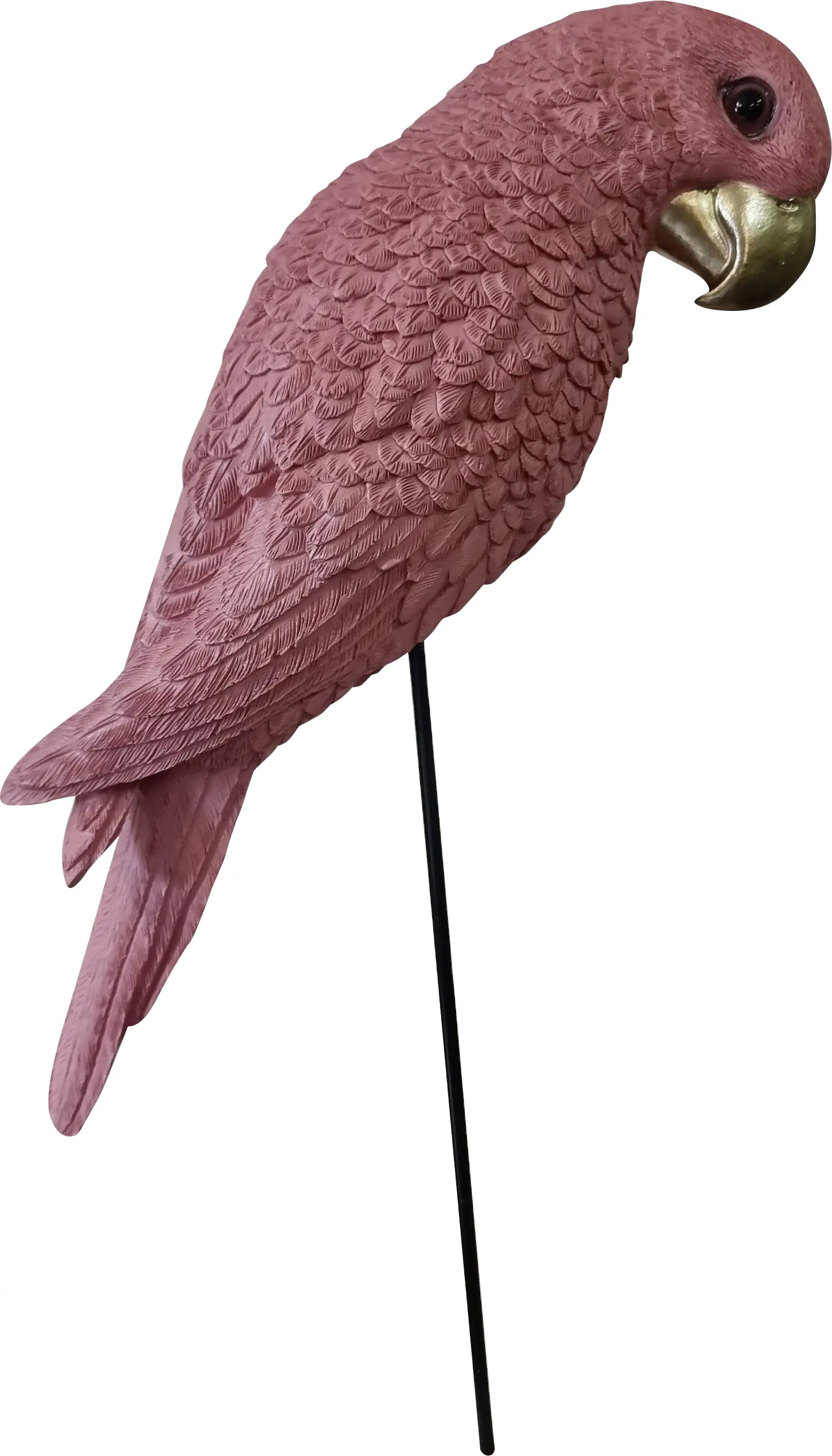 Dekofigur Papagei 48 cm orange