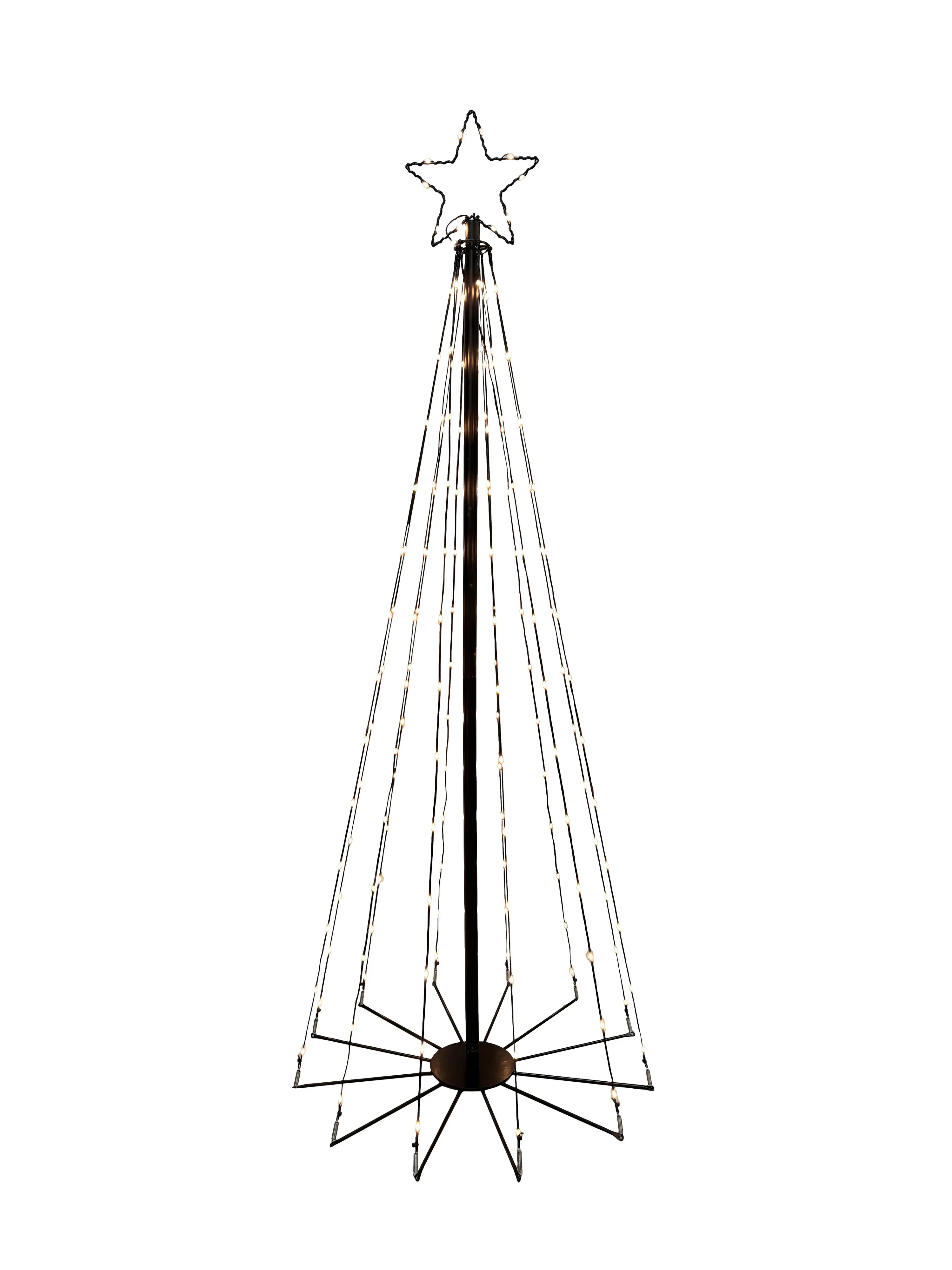 TrendLine LED Tannenbaum warmweiß mit Timer & 8 Funktionen 150 cm 167 LED