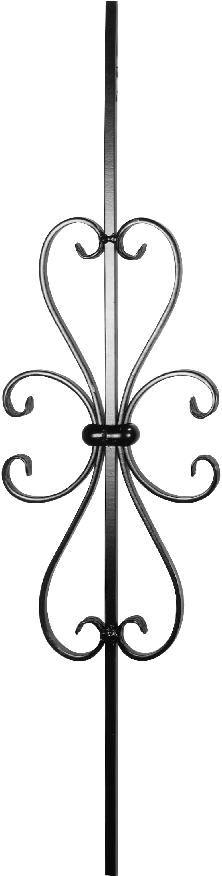 Alberts Zierstab 12 x 12 mm x 90 cm Stahl roh