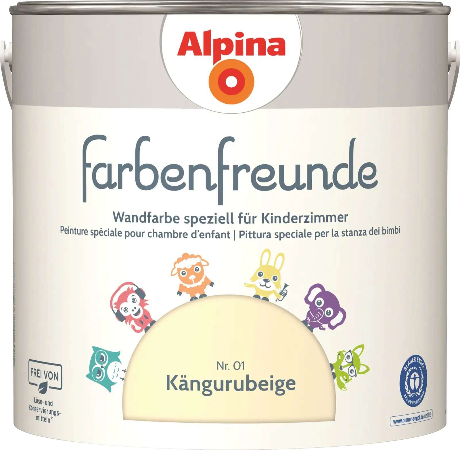 Alpina Farbenfreunde Wandfarbe Nr. 01 kängurubeige 2,5 L matt