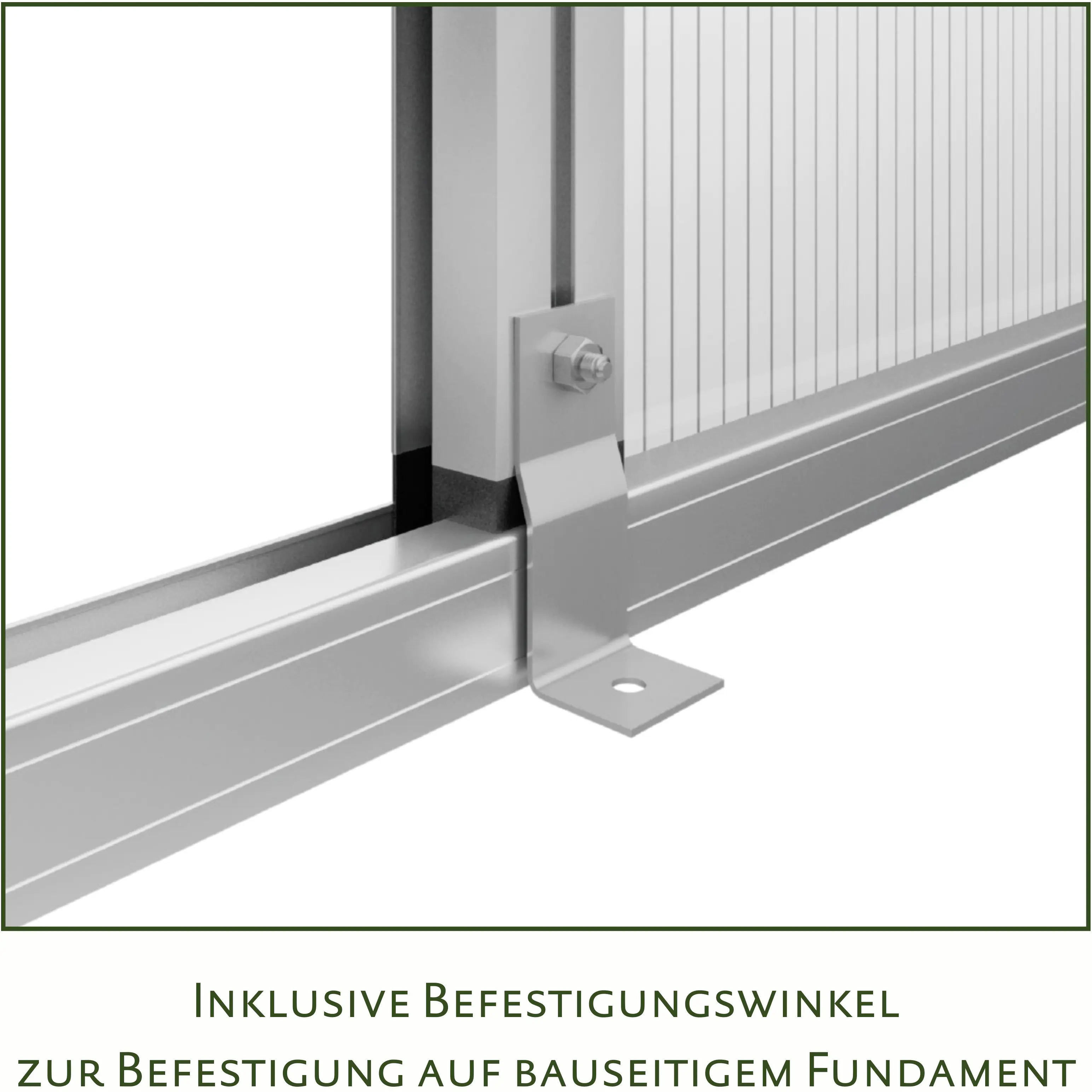 KGT Gewächshaus Rose III 3,23 x 2,33 x 2,15 m, anthrazit-grau KGT Gewächshaus Rose III 3,23 x 2,33 x 2,15 m, anthrazit-grau