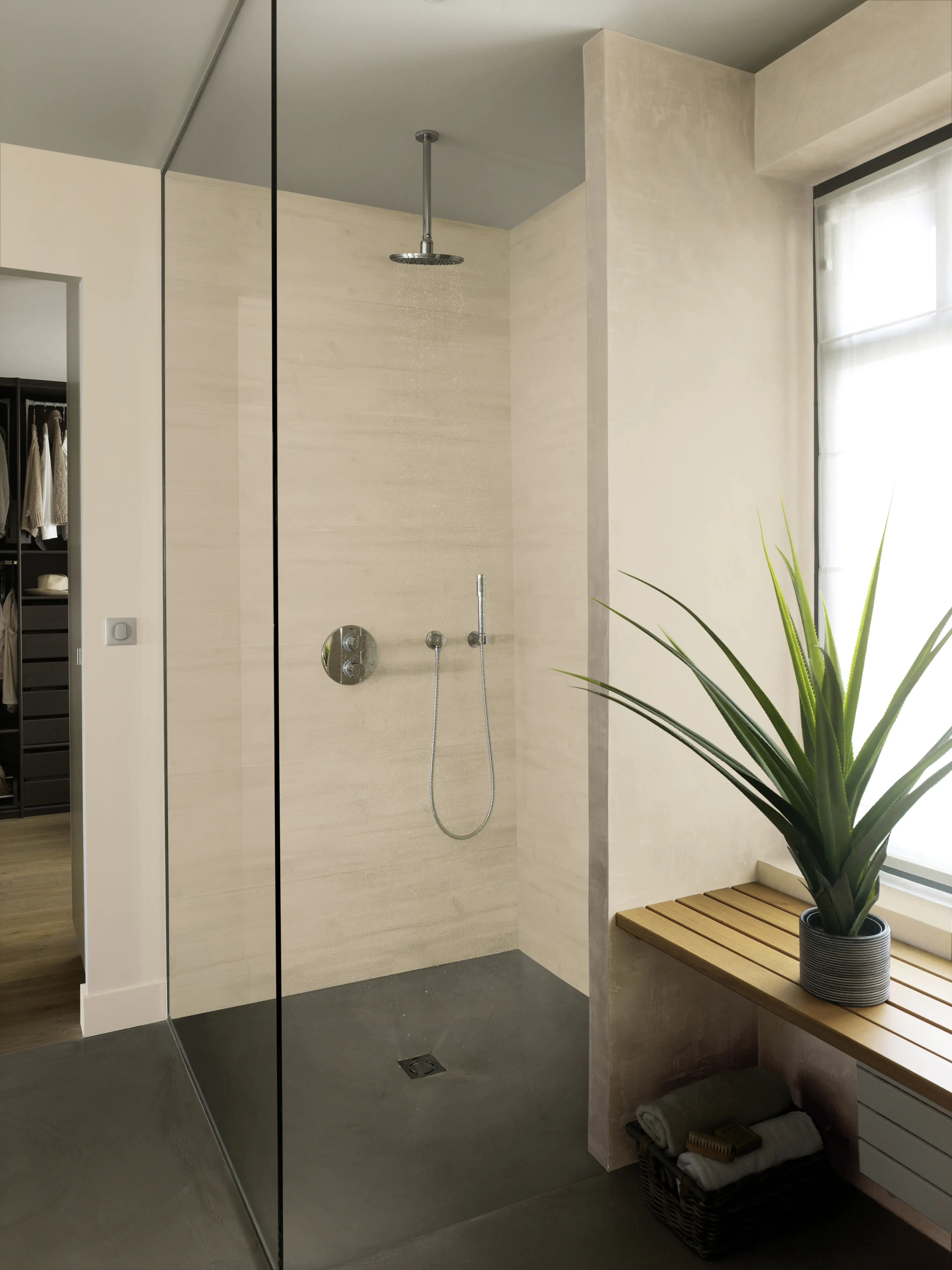 3100038119693_905836 Grosfillex Kunststoffpaneele Element 260 x 37,5 cm 8 mm Holz beige