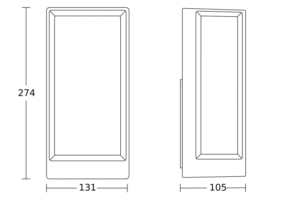 Steinel LED Außenleuchte L 42 C 12,6W, anthrazit, Alu