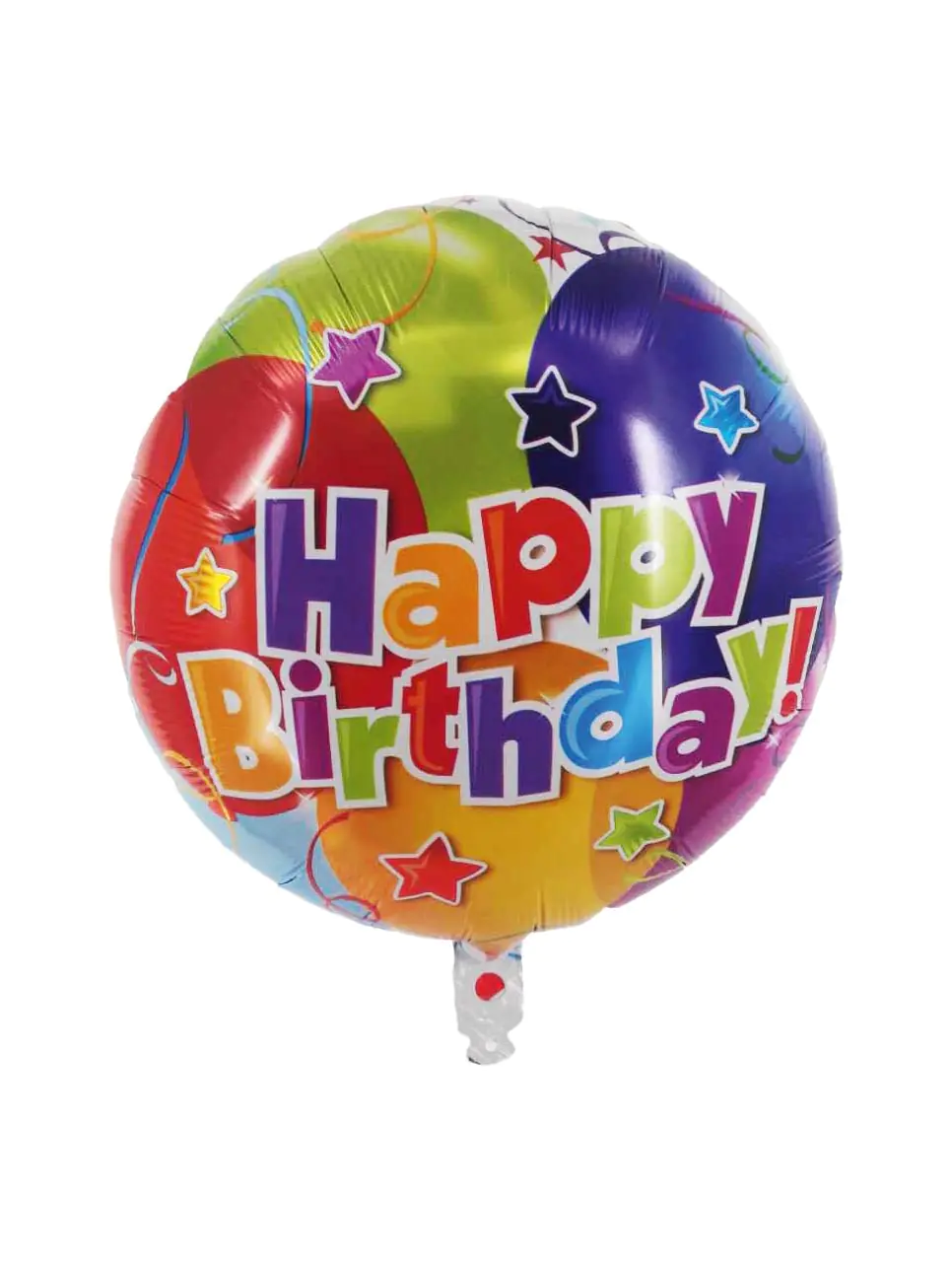 Folienballon Happy Birthday bunt Ø 45 cm Folienballon Happy Birthday bunt Ø 45 cm
