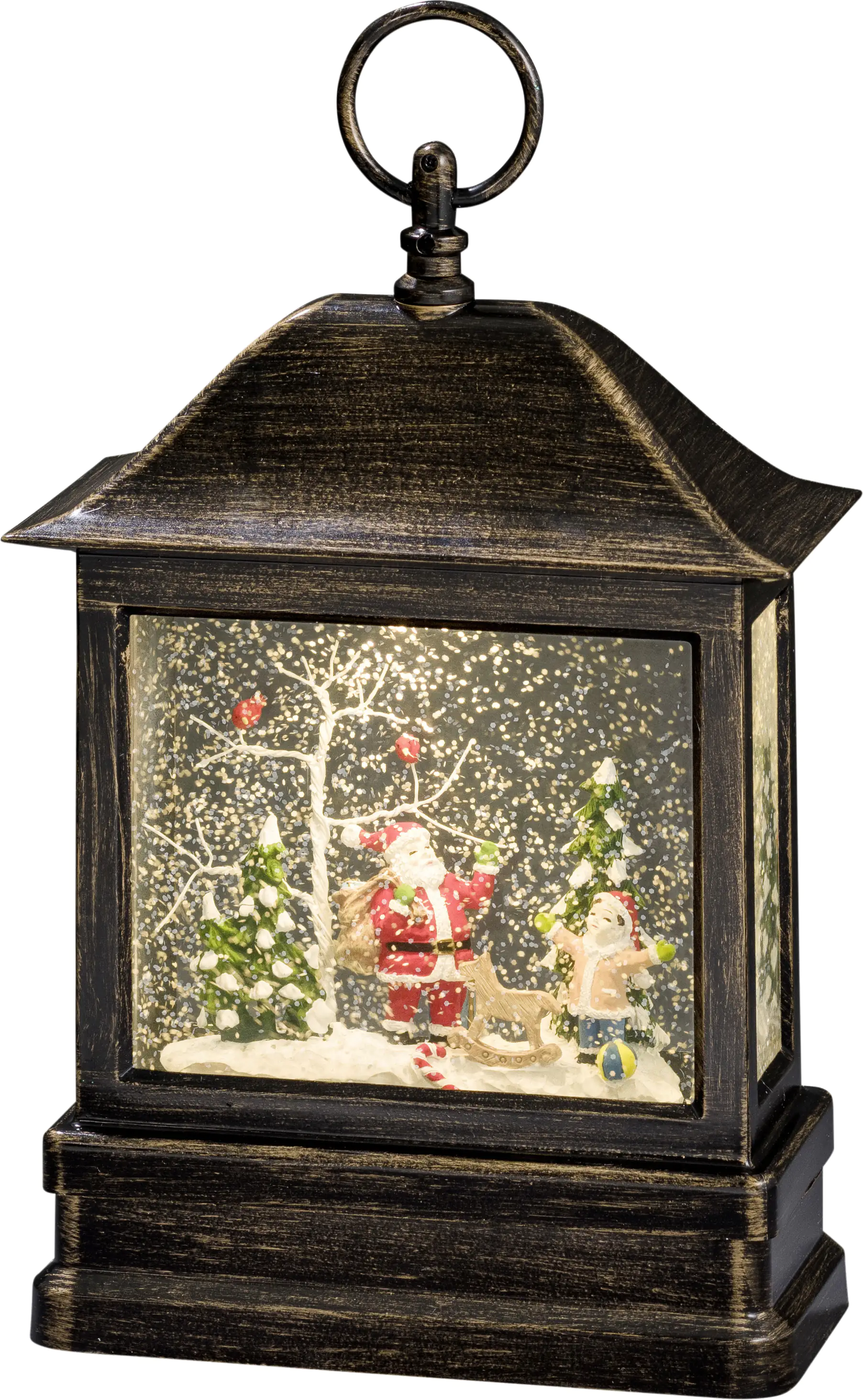 Konstsmide LED Schneelaterne mit Weihnachtsmann 8,5 x 17,5 x 25 cm Konstsmide LED Schneelaterne mit Weihnachtsmann 8,5 x 17,5 x 25 cm