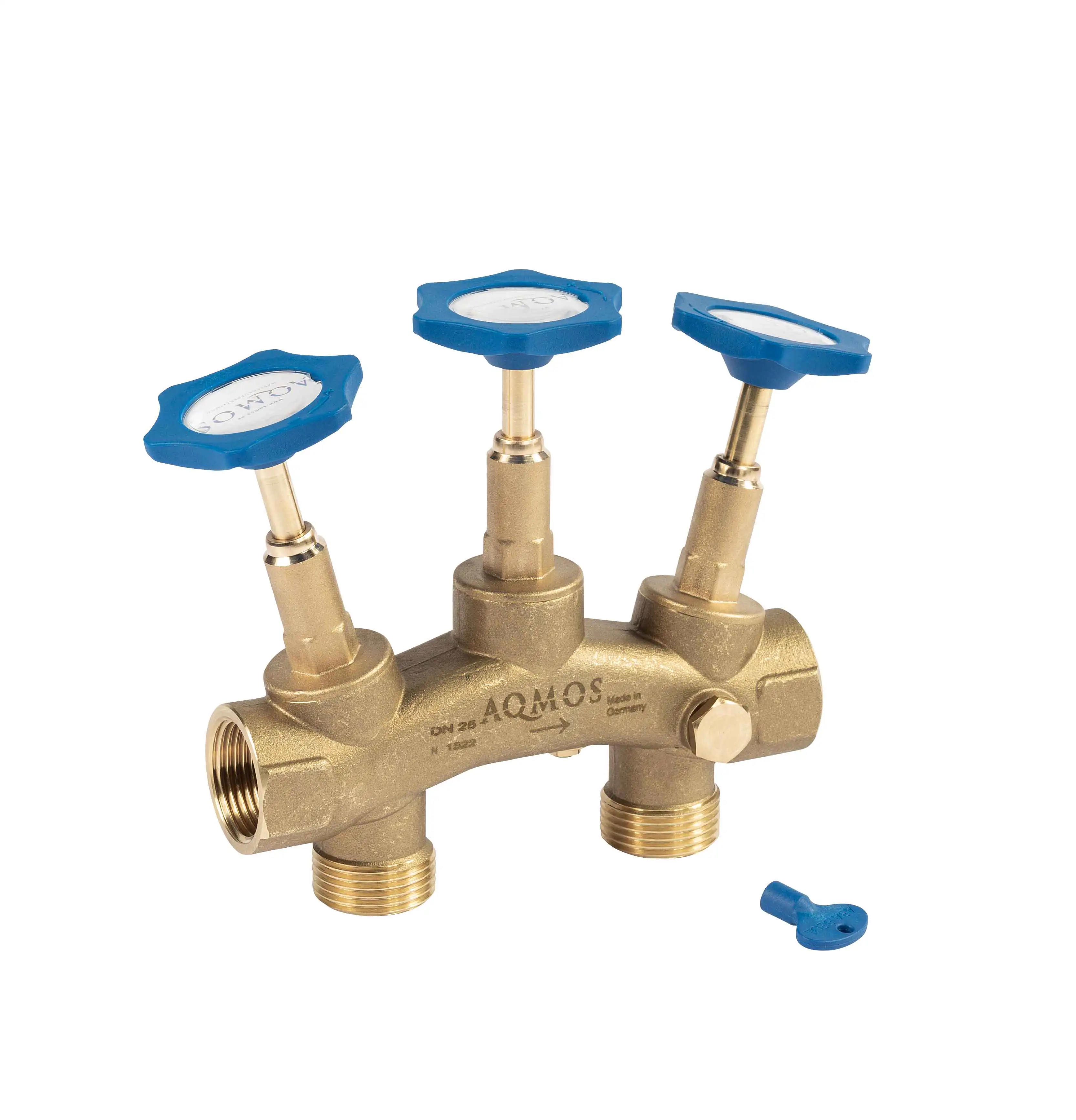 Aqmos Montageblock für Enthärtungsanlagen mit Verschneidung & Bypassfunktion