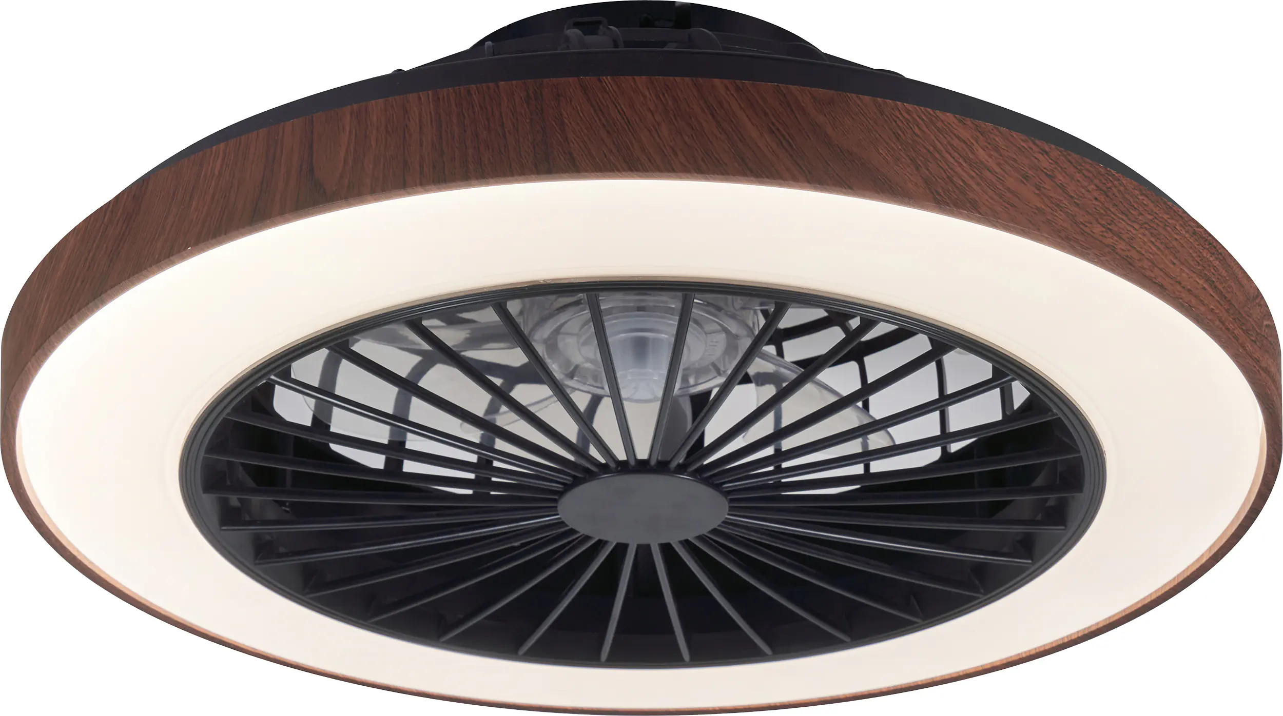 LED Deckenleuchte mit Ventilator Petra Ø 48 cm 40 W holzoptik LED Deckenleuchte mit Ventilator Petra Ø 48 cm 40 W holzoptik