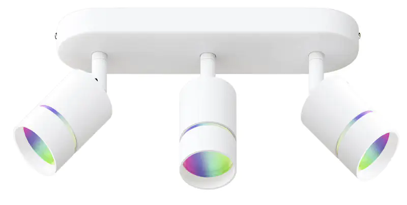 Müller Licht tint 3er LED Spot Nalo weiß 32 x 9 cm weiß RGBW Smart Home Müller Licht tint 3er LED Spot Nalo weiß 32 x 9 cm weiß RGBW Smart Home