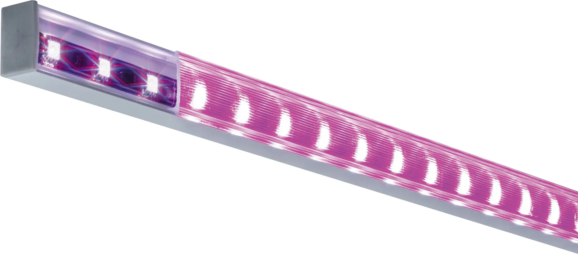 Paulmann LED-Profil für LED-Streifen Square 2 m weißem Diffusor alu eloxiert