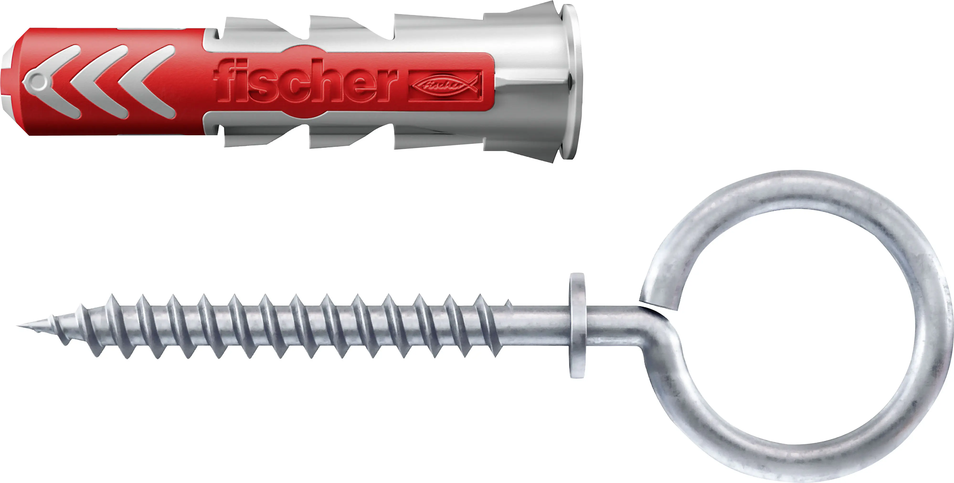 Fischer Dübel-Set DuoPower OH 10 x 50 mm mit Ösenhaken - 2 Stück