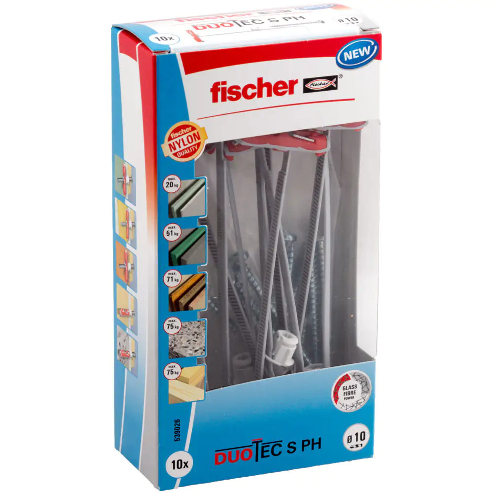 Fischer Kippdübel Duotec 10.0 x 50 mm - 10 Stück