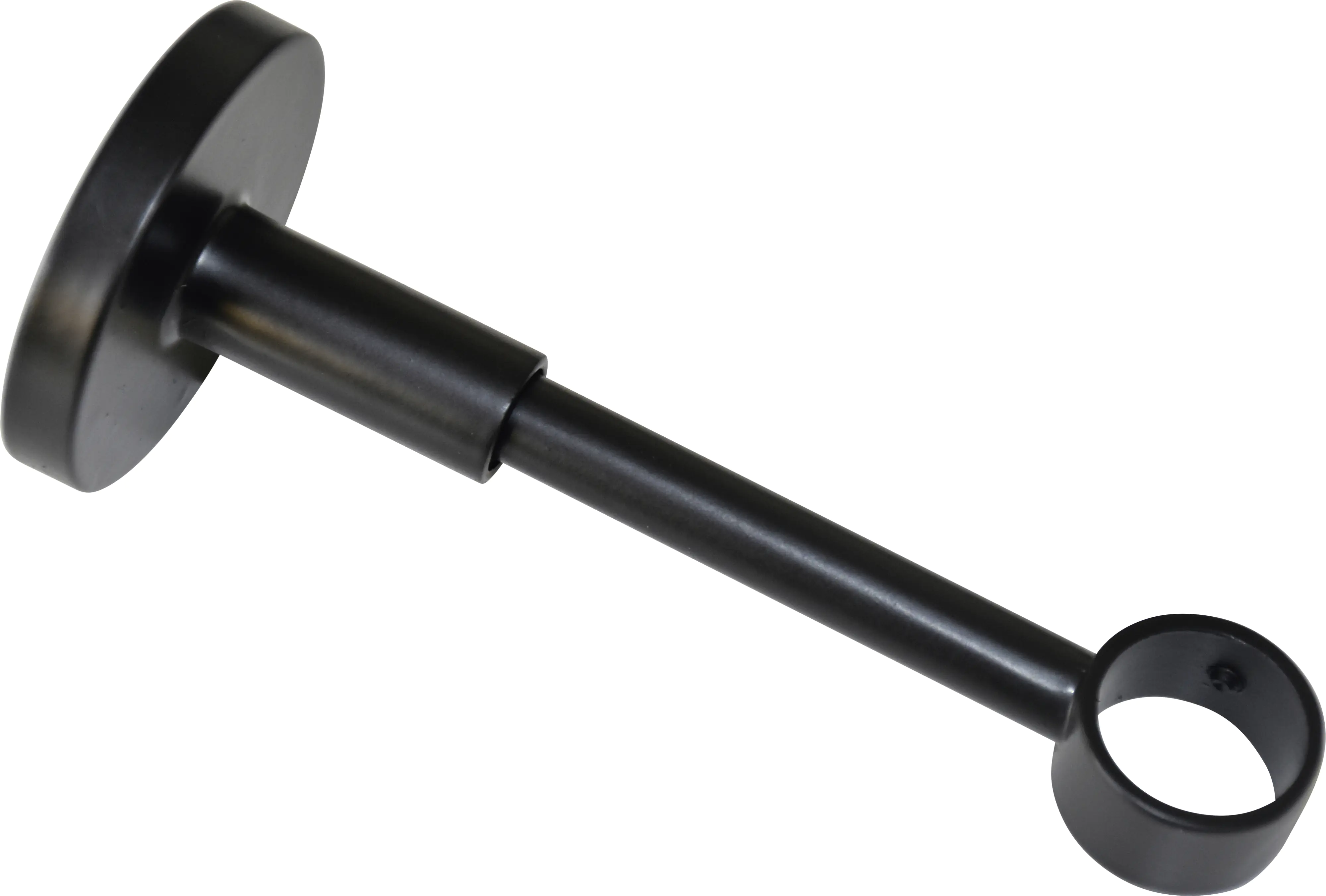 Gardinia Träger für Metallmontageplatte Chicago für Ø 20 mm geschlossen schwarz-matt 12 cm