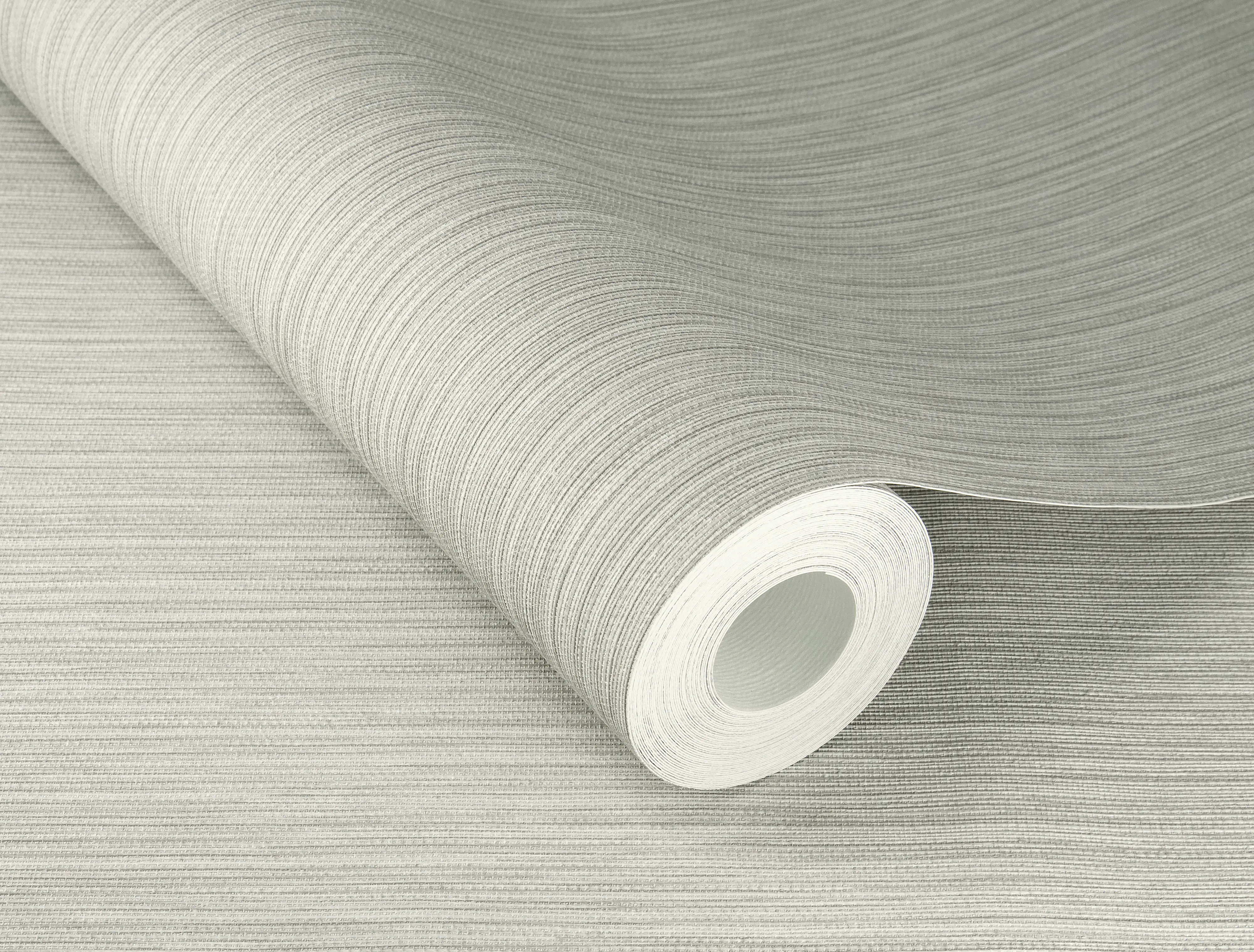 Rasch Vliestapete 537680 Grau-Hellgrau Uni 10,05 m x 0,53 m