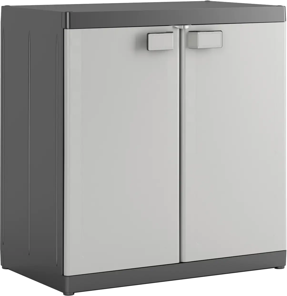 Kis Kunststoffschrank Logico XL Nieder 93 x 89 x 54 cm grau/schwarz