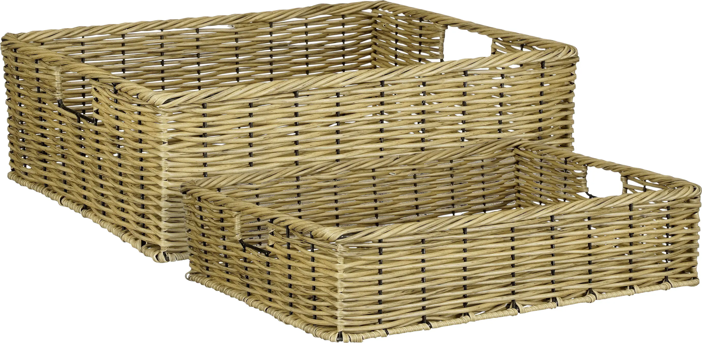 Mica Decorations Aufbewahrungskorb Liam 47 x 37 cm braun 2 Stück Mica Decorations Aufbewahrungskorb Liam 47 x 37 cm braun 2 Stück